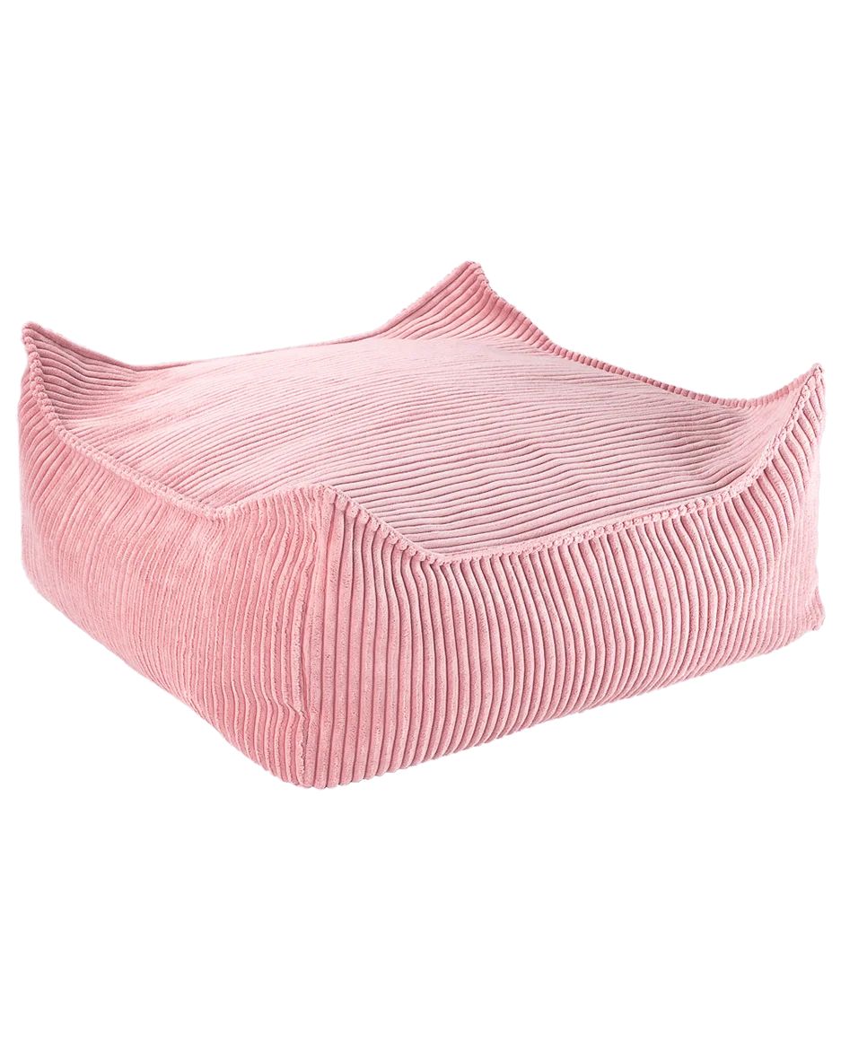 Pink Mousse Square Ottoman Extra Cover