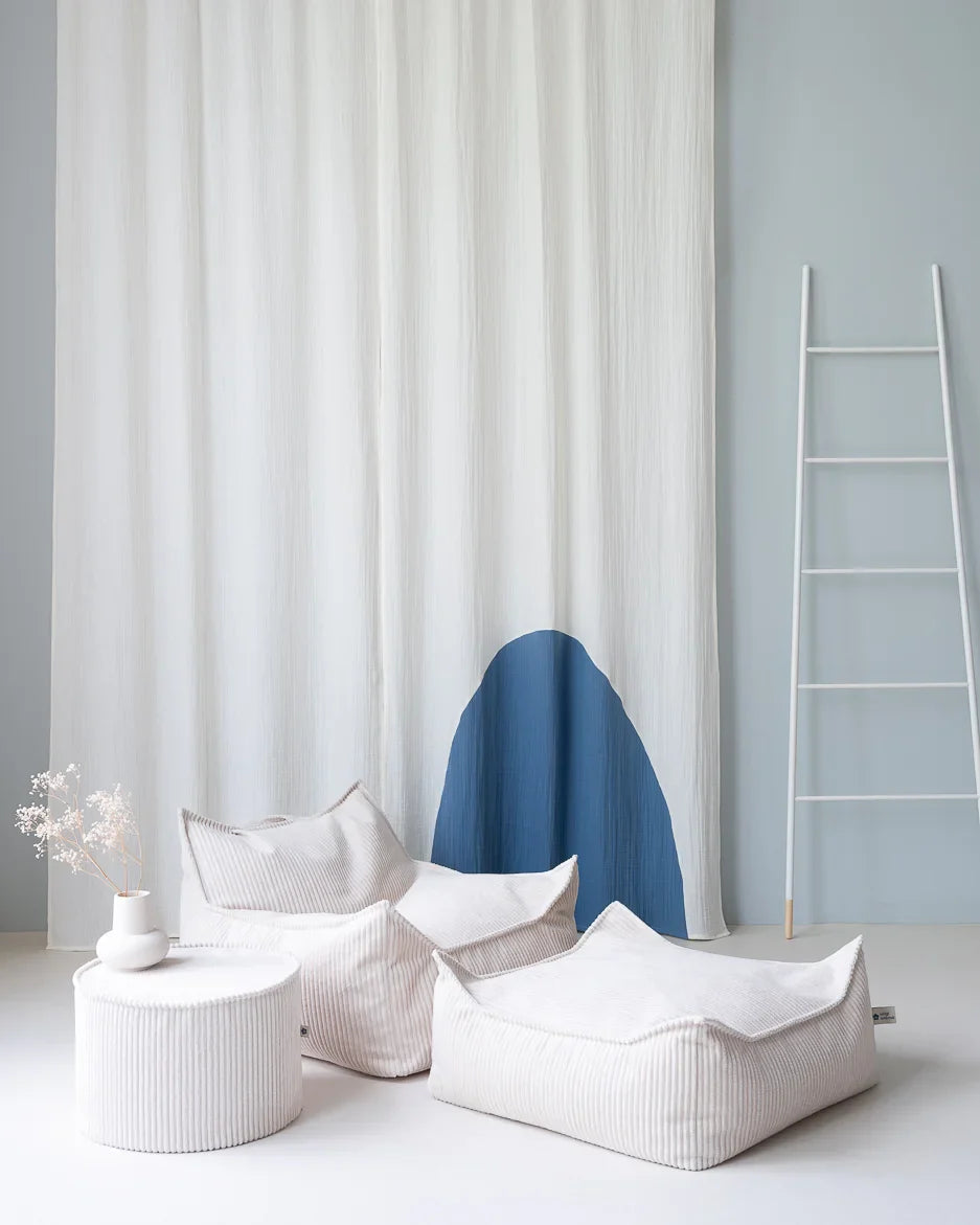 Marshmallow Beanbag Chair And Ottoman Set