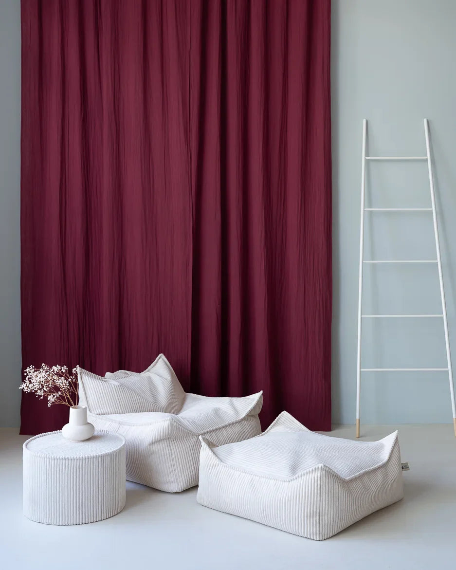 Marshmallow Beanbag Chair And Ottoman Set