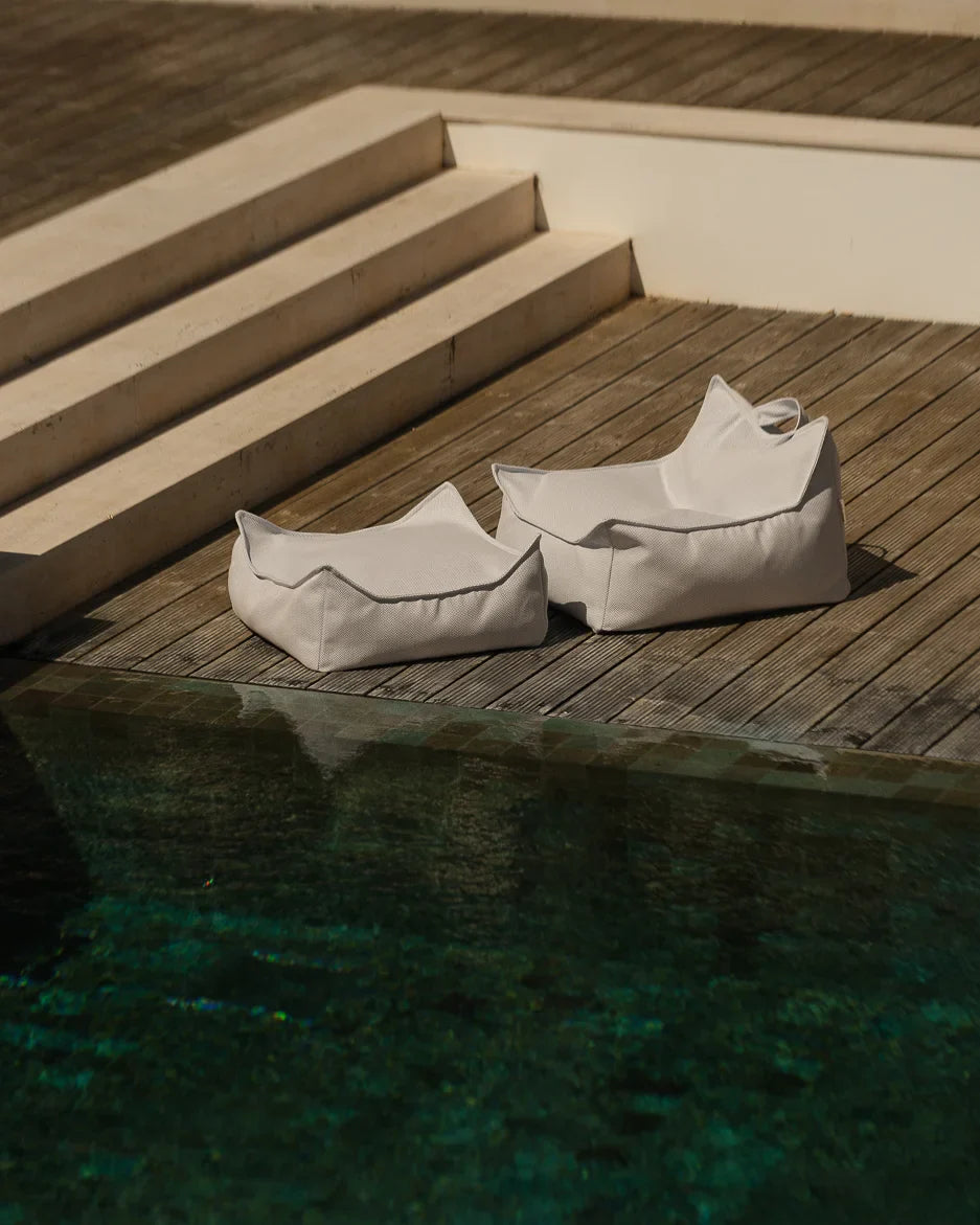 Terra Outdoor Beanbag Chair And Ottoman Set