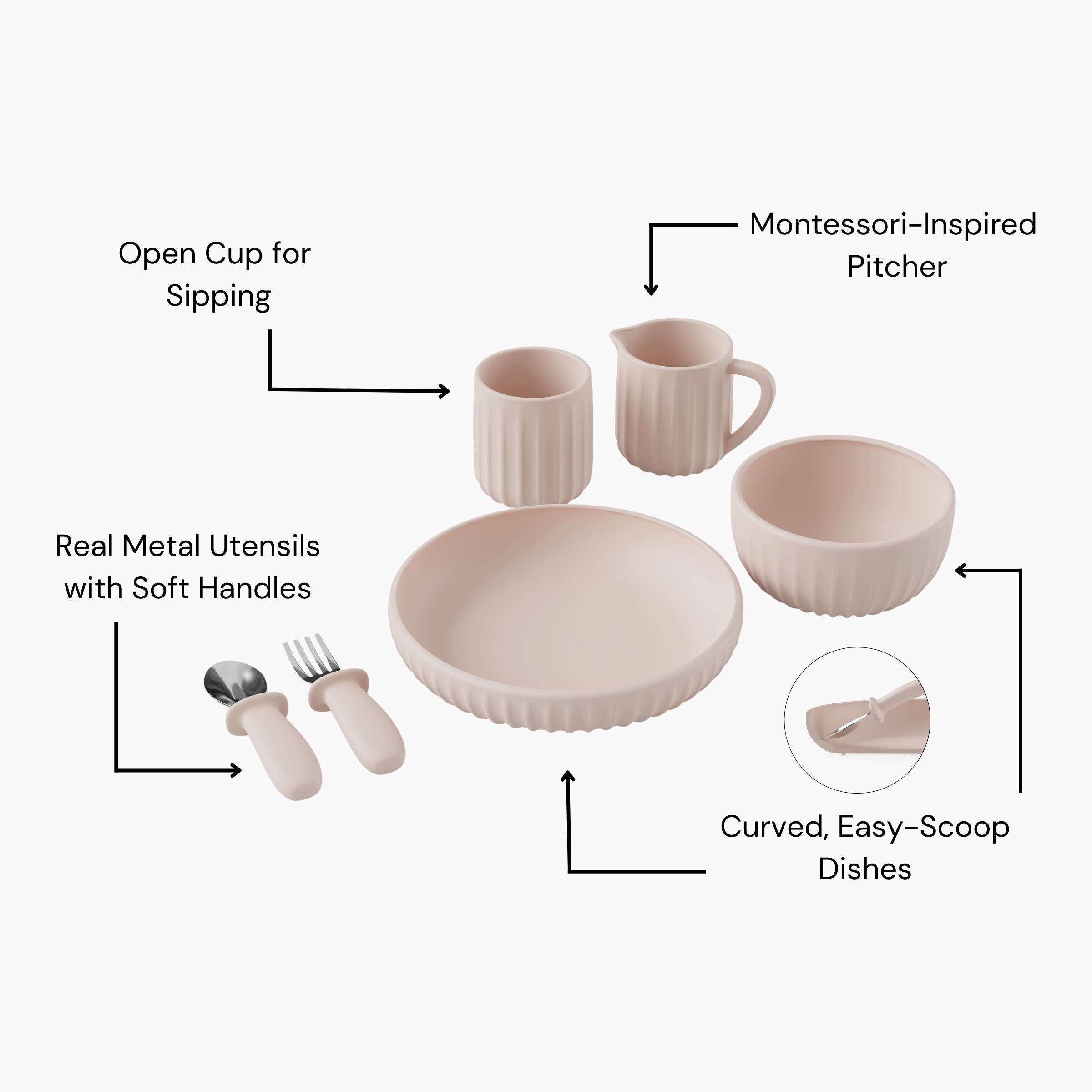Henley Silicone Dinnerware Set