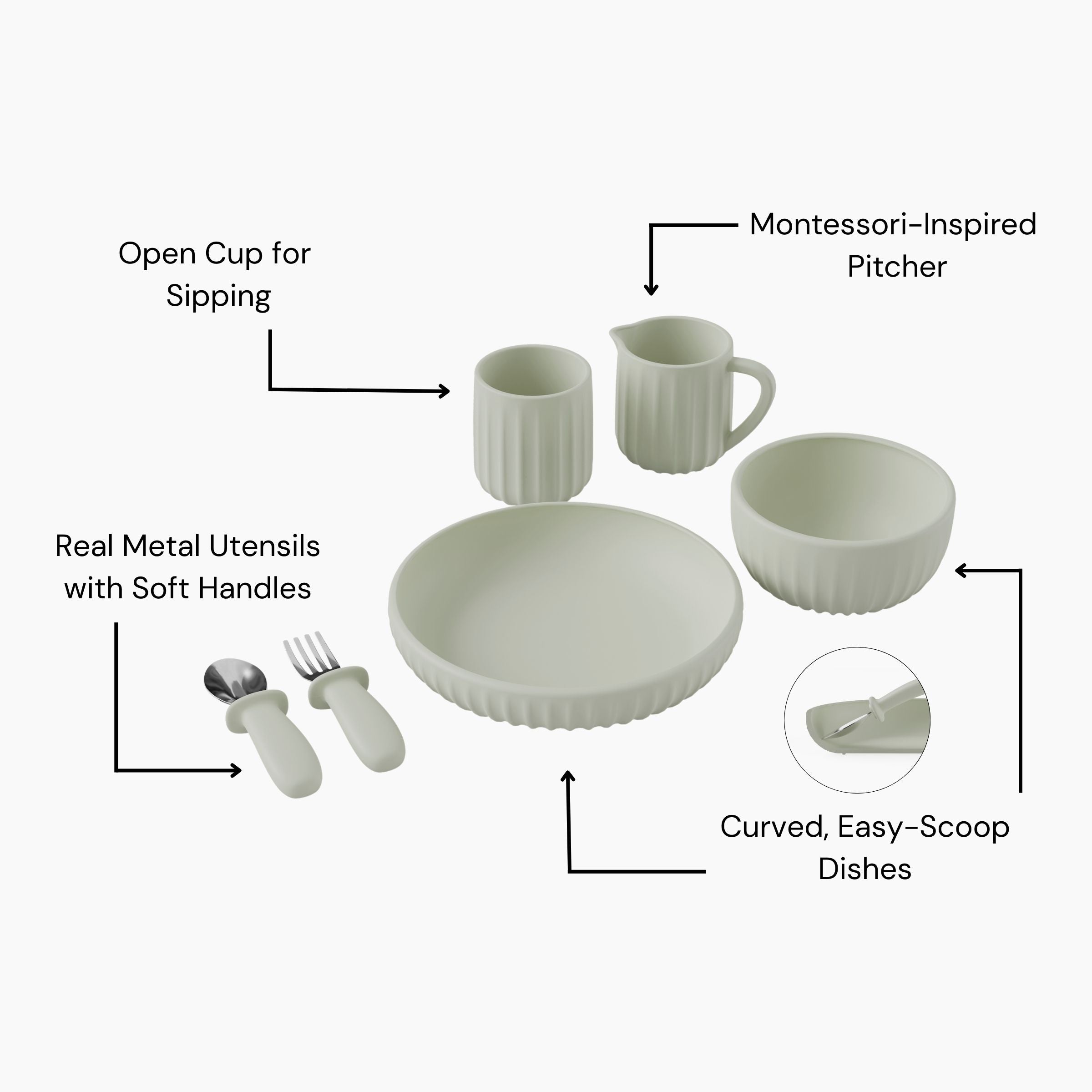 Henley Silicone Dinnerware Set