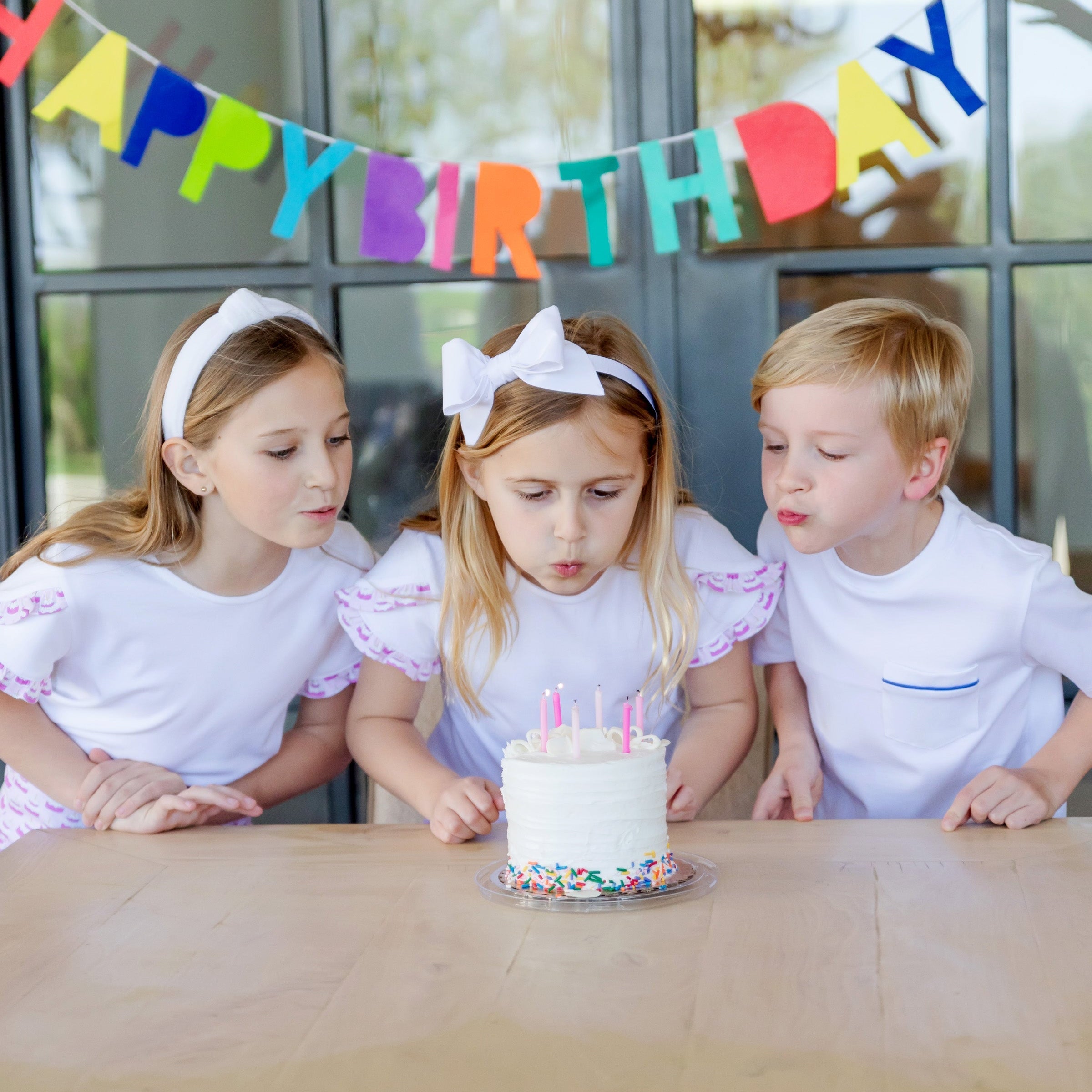 Winnie Girls' Skirt Set - Birthday Cake Pink