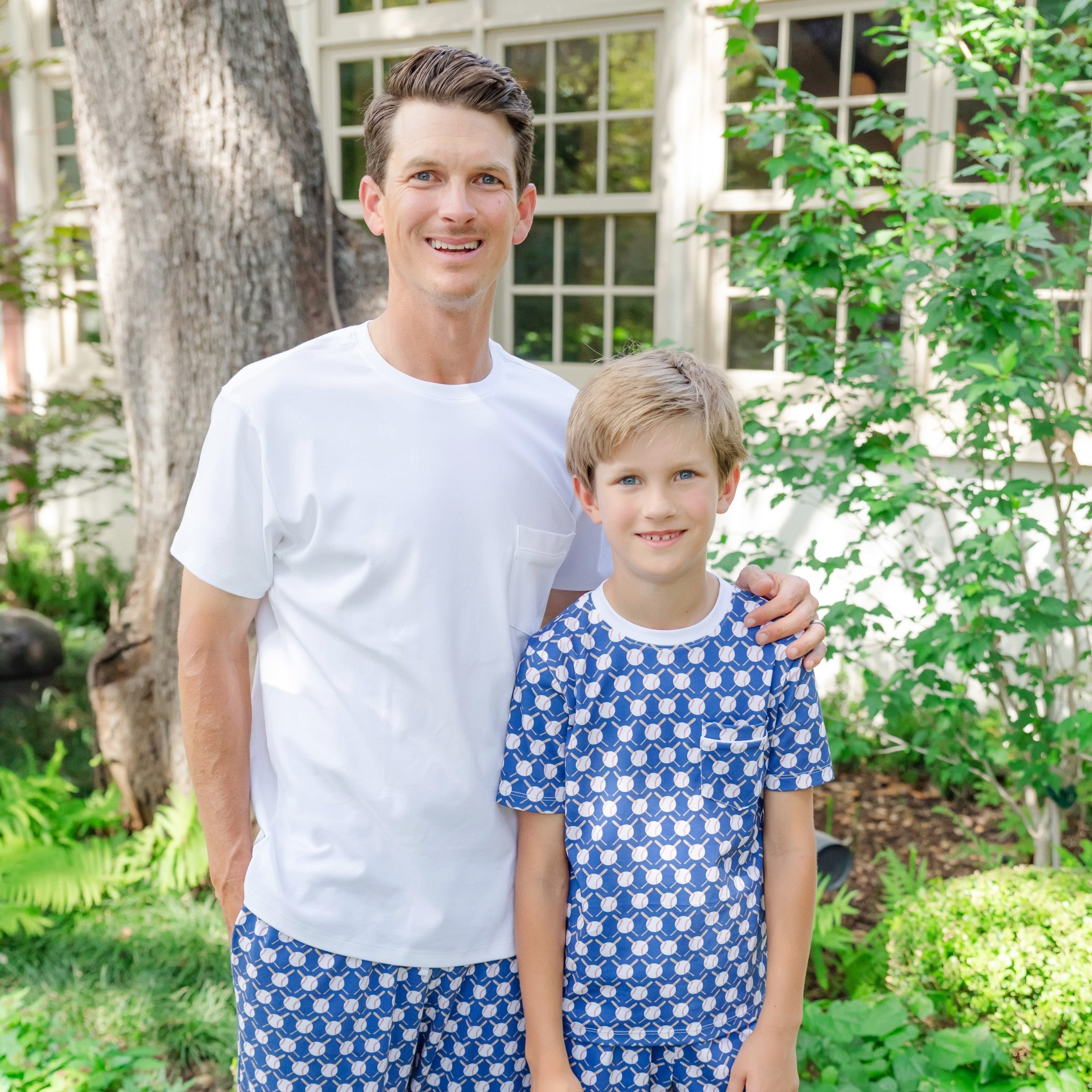 Charles Boys' Short Set - Up At Bat Baseball