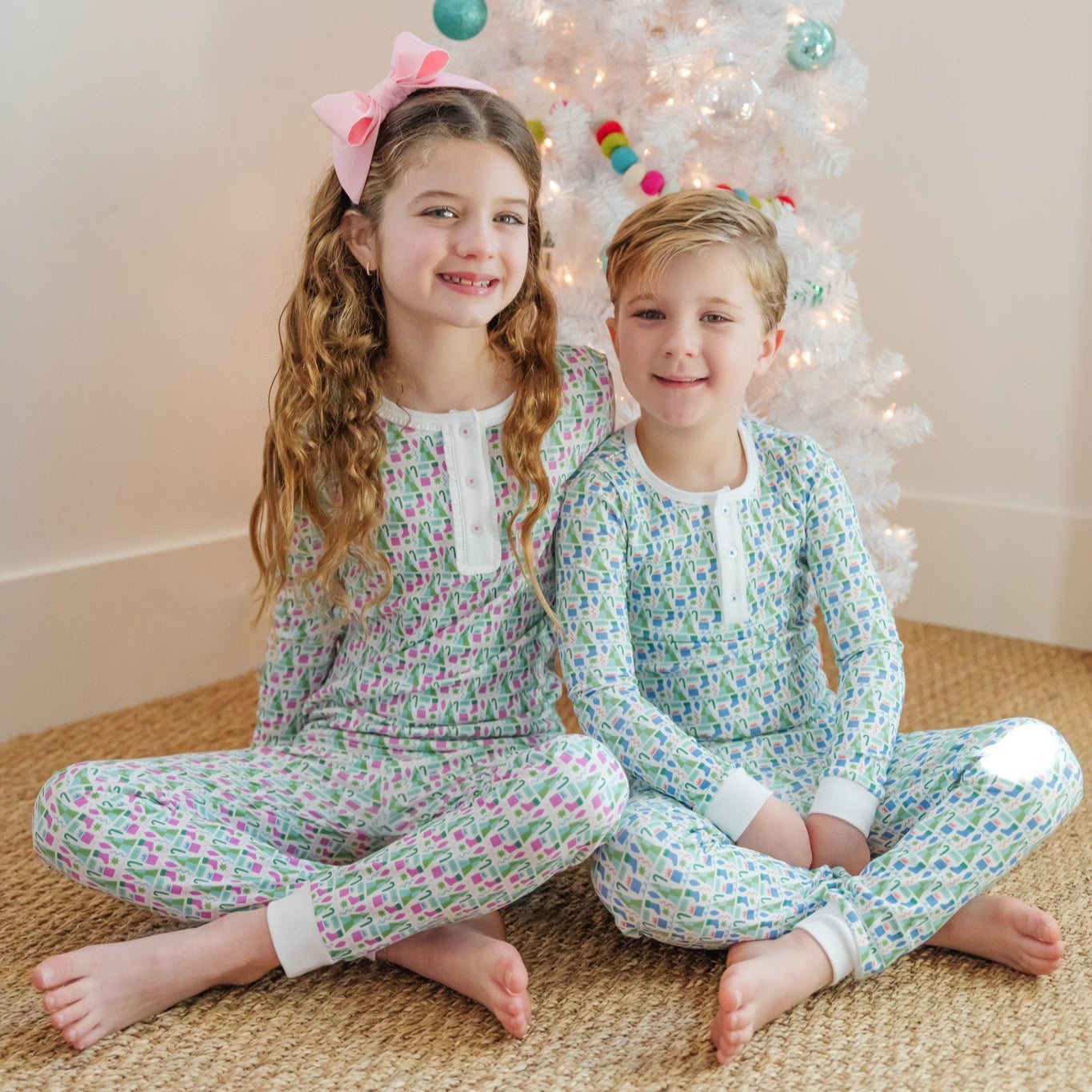 Jack Boys' Pajama Pant Set Mod Holiday Blue