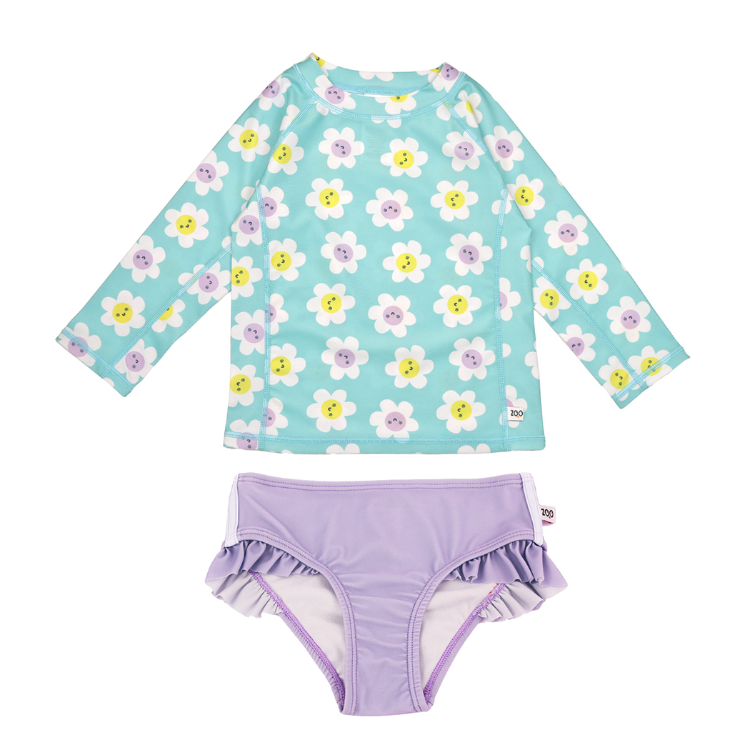 Baby/toddler Girls Swim Top & Bikini Bottoms Set - Daisy **pre-order (orders Will Ship In Full Early March '25)**