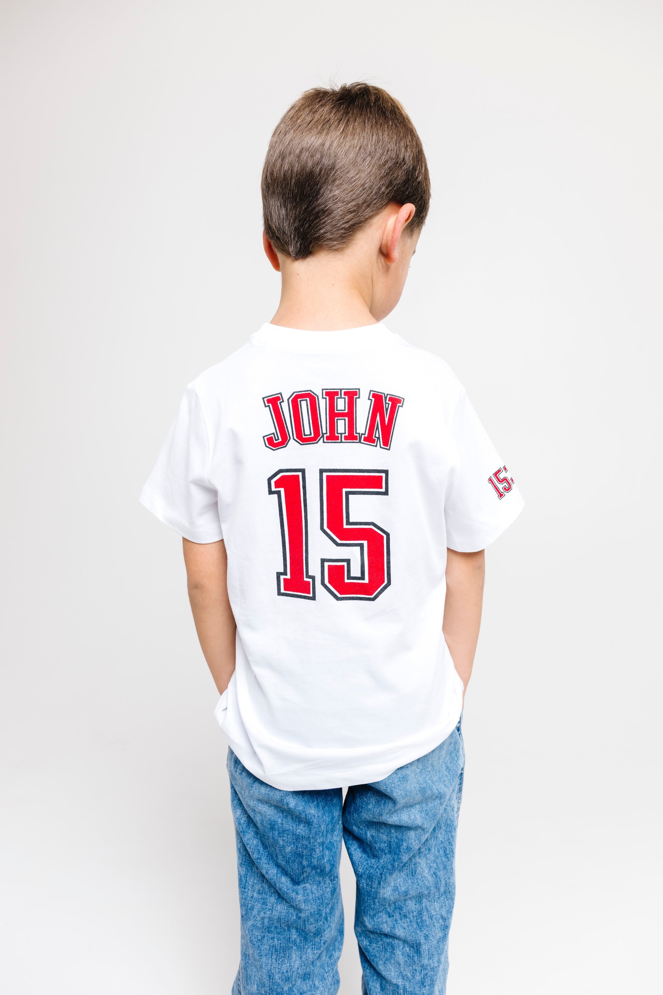 No Greater Love White Short Sleeve T-shirt Cotton