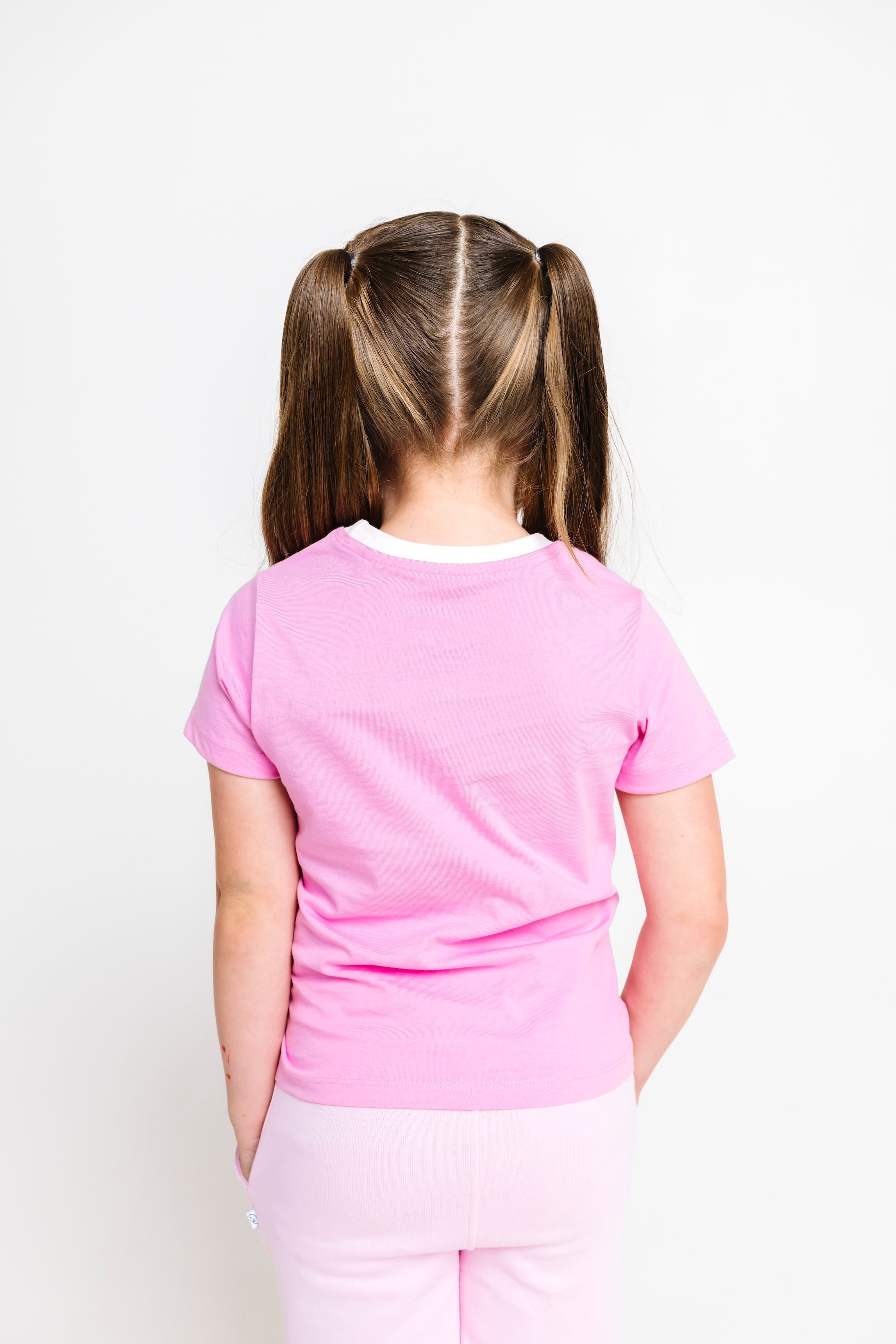 Pink Prayer Pocket Short Sleeve T-shirt Cotton