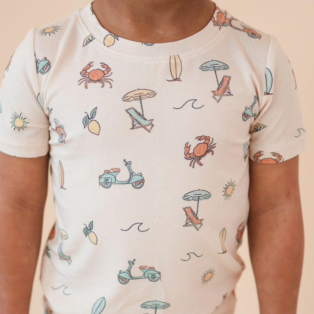 Bamboo Short Sleeve And Shorts 2-piece Set