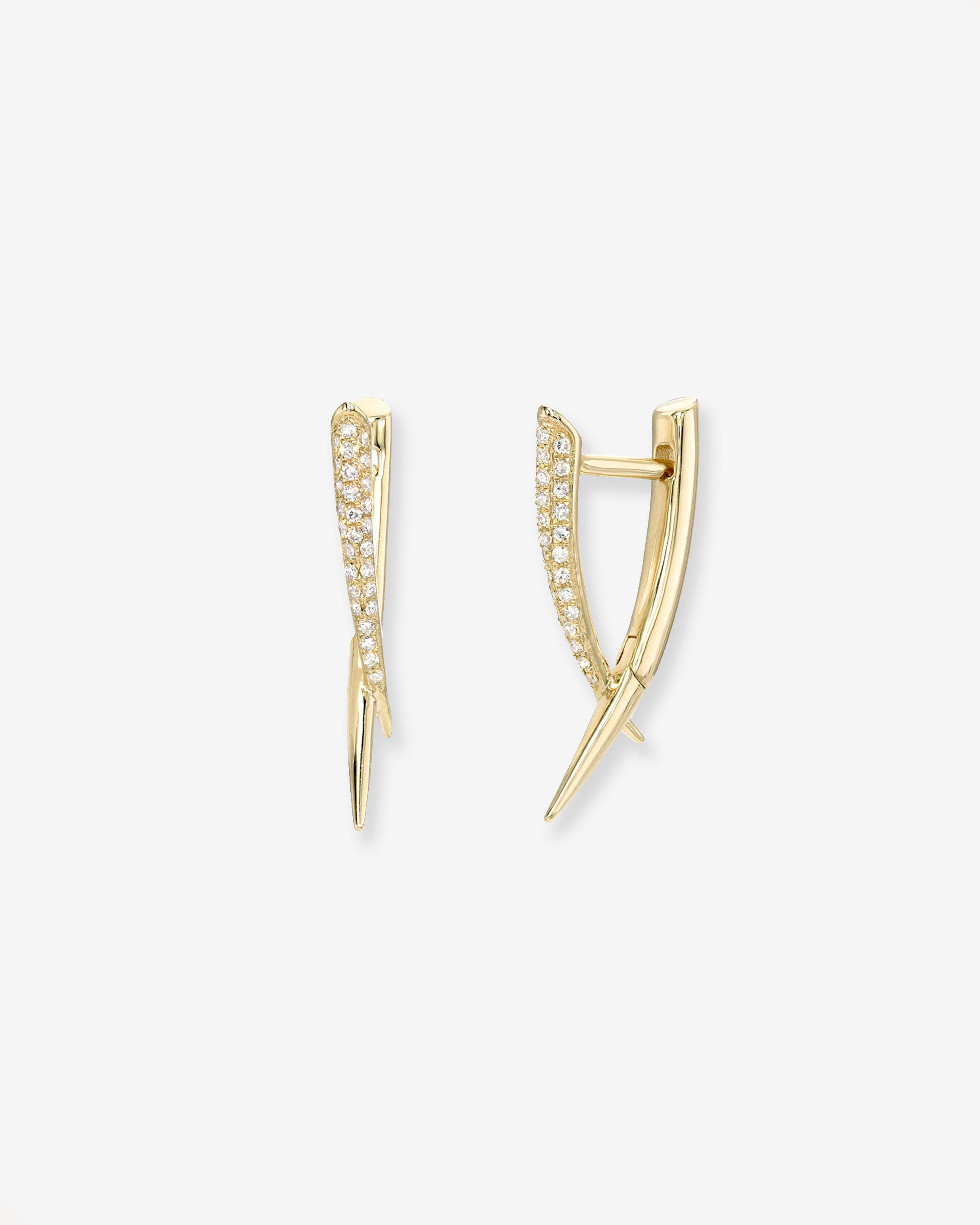 Diamond Claw Earrings