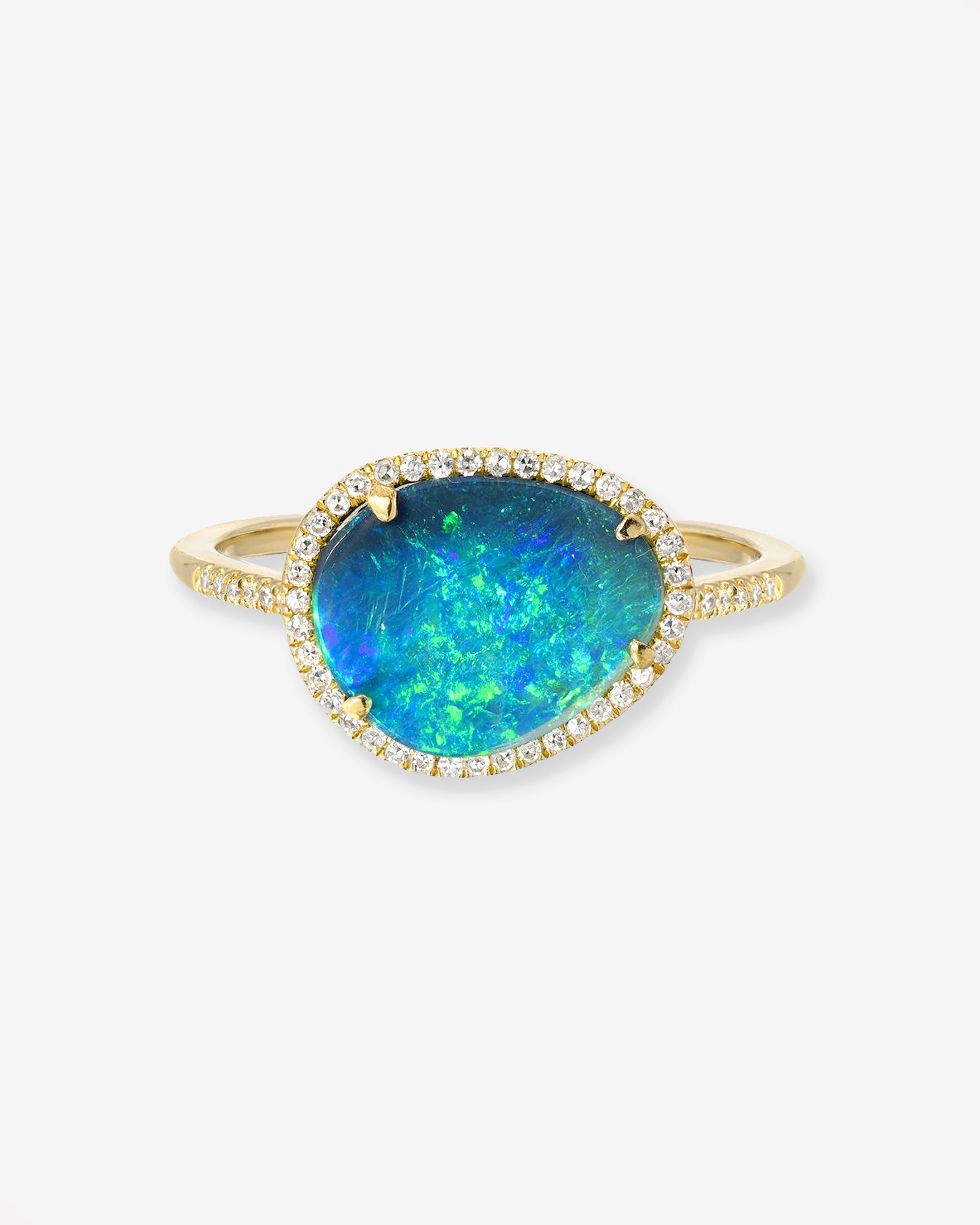 Diamond Opal Ring