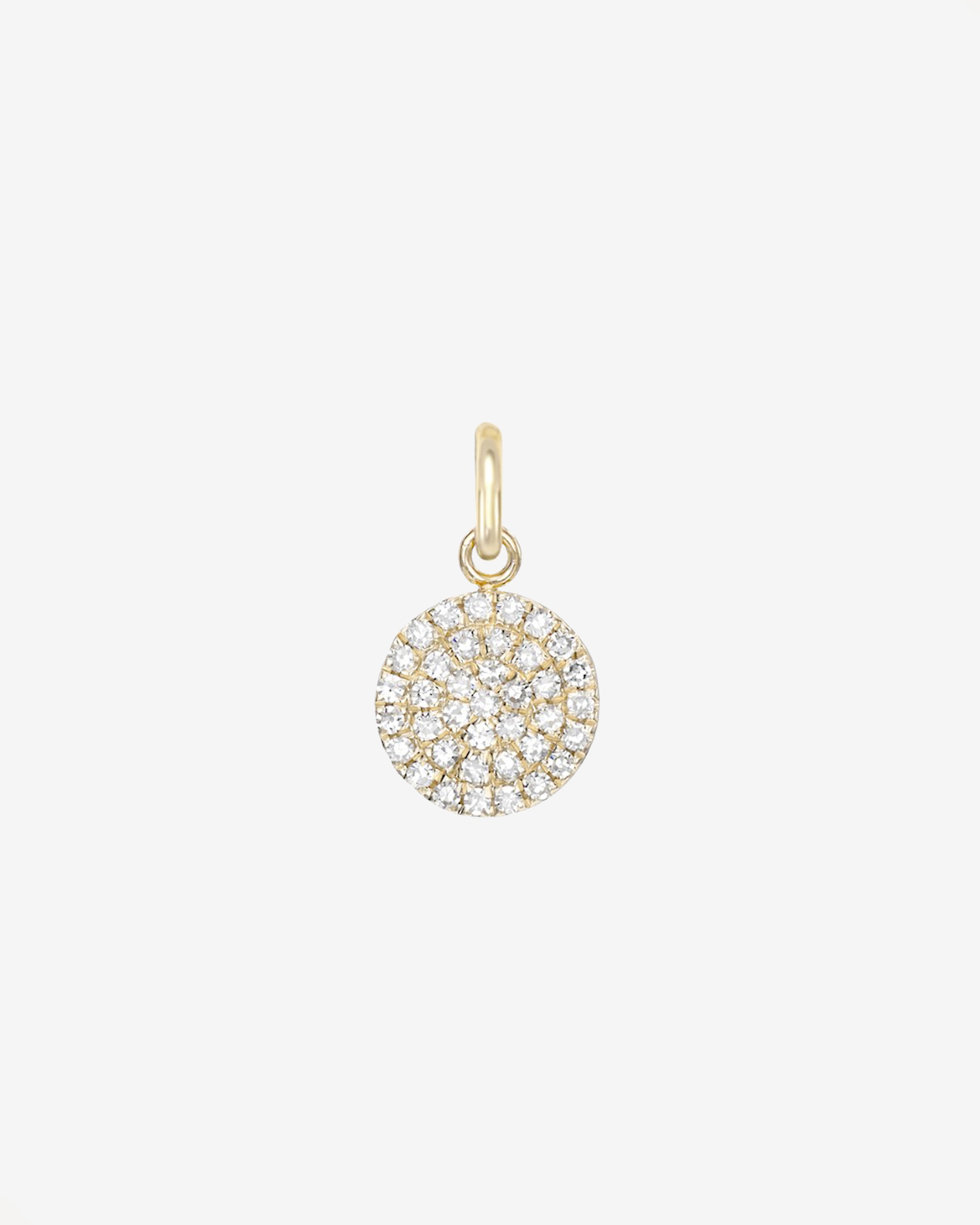 Diamond Small Disc Pendant