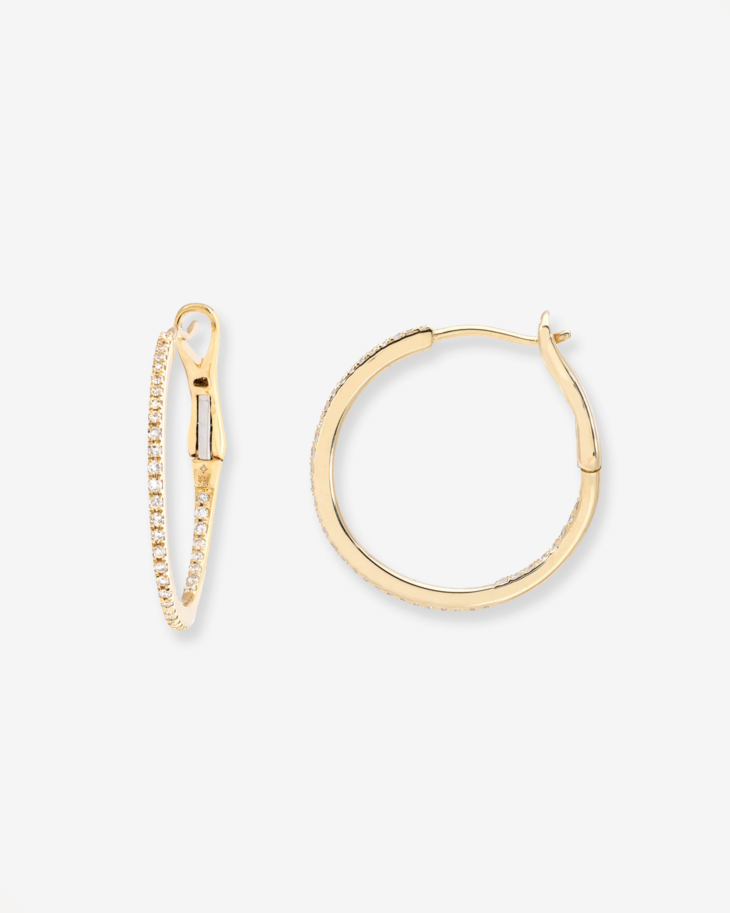 Diamond Small Hoops