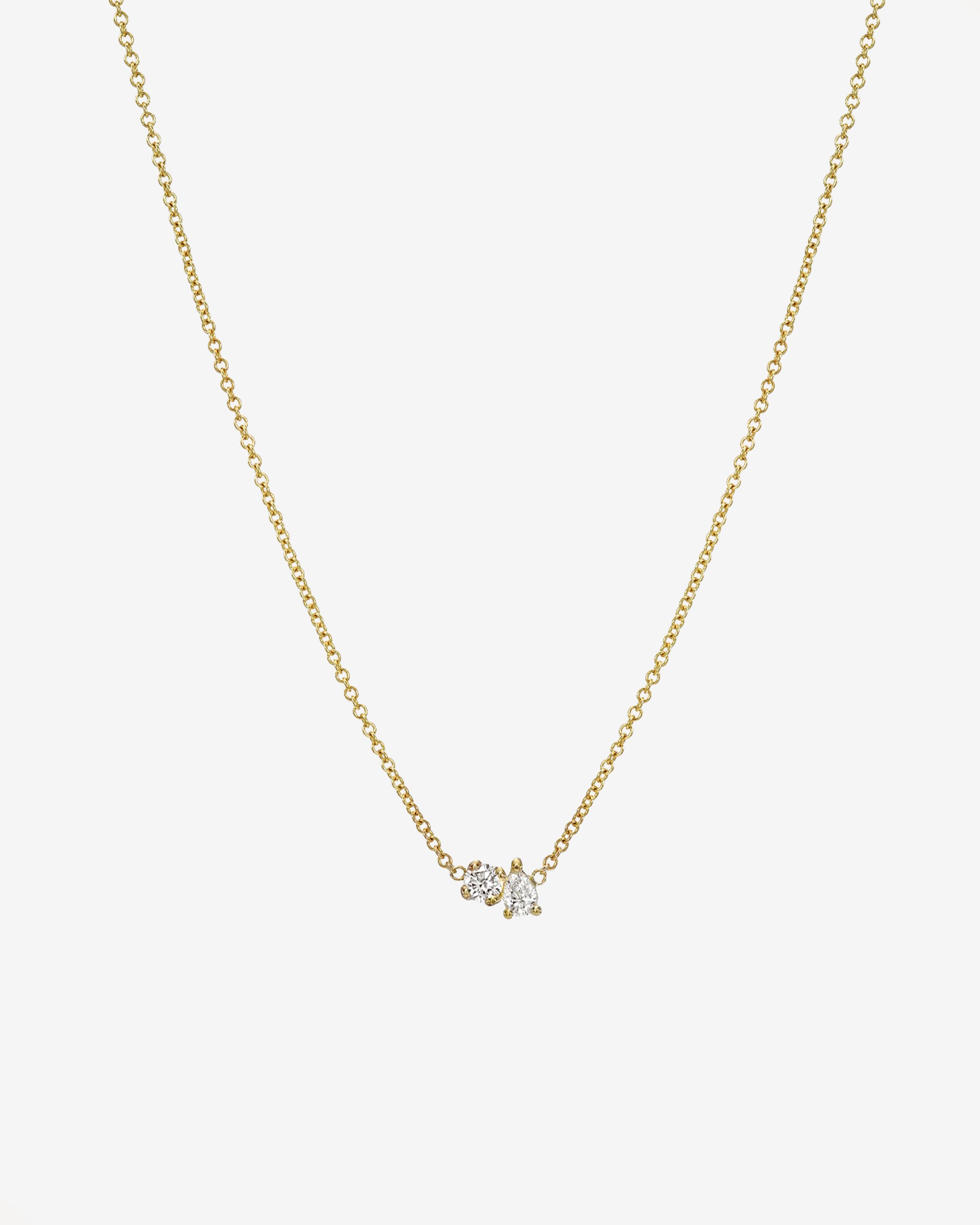 Diamond Toi Et Moi Necklace