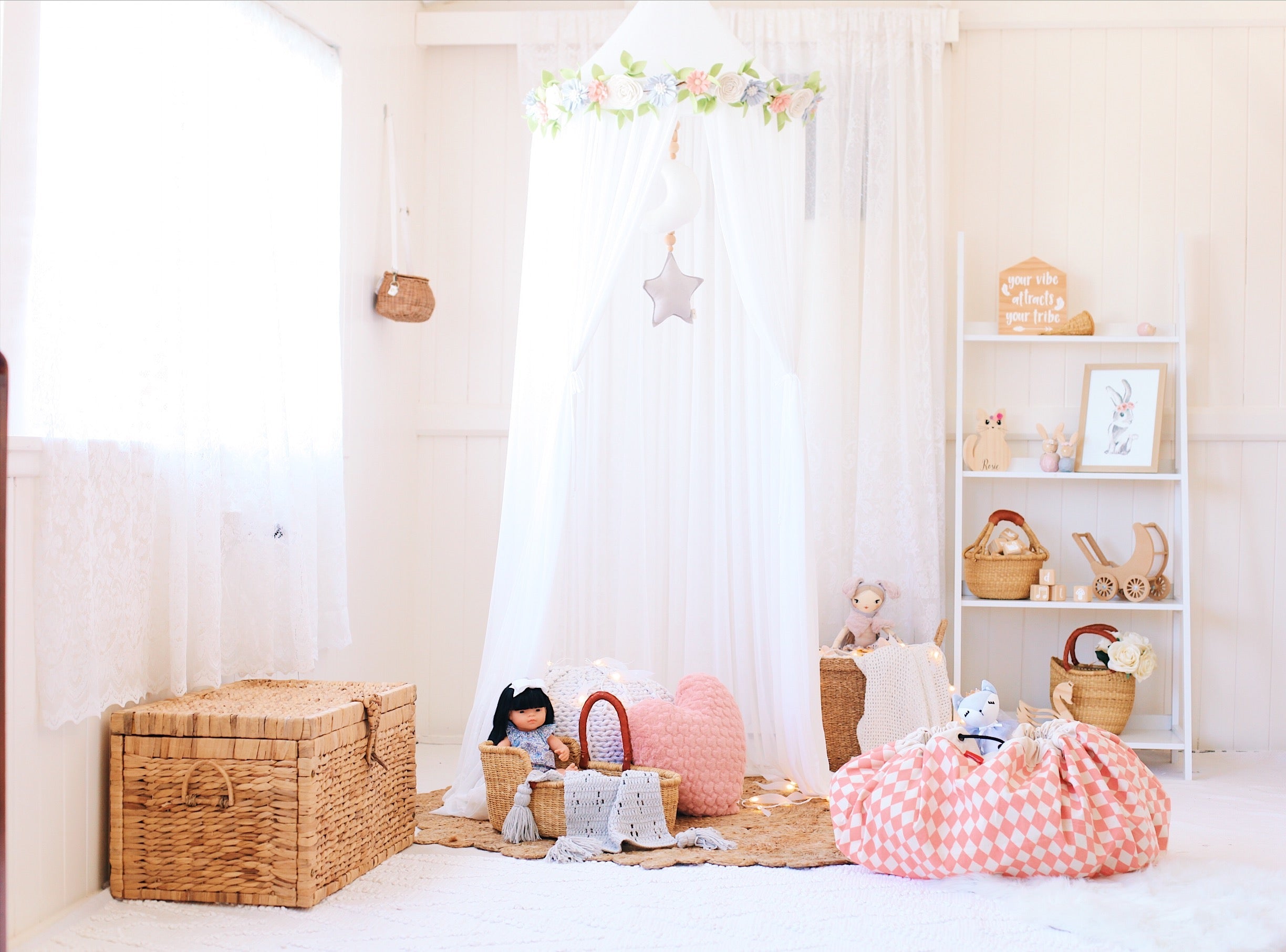 Diamond Pink Toy Storage Bag