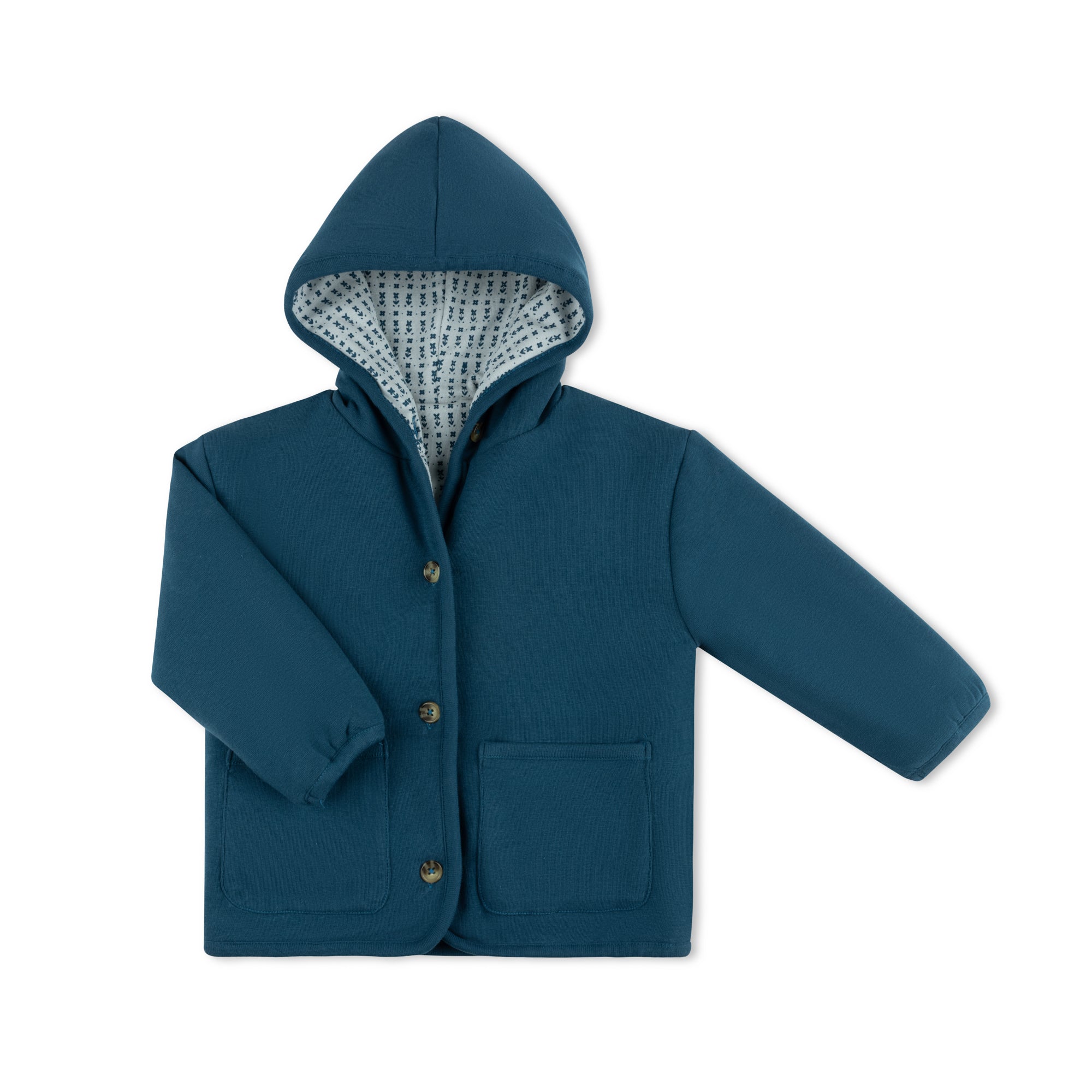 Ditsy Print Jacket And Hat