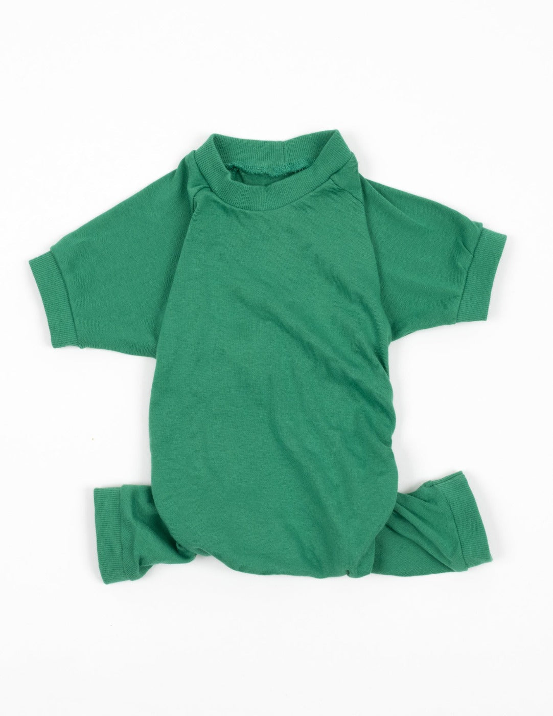 Dogs Solid Color Green Pajamas