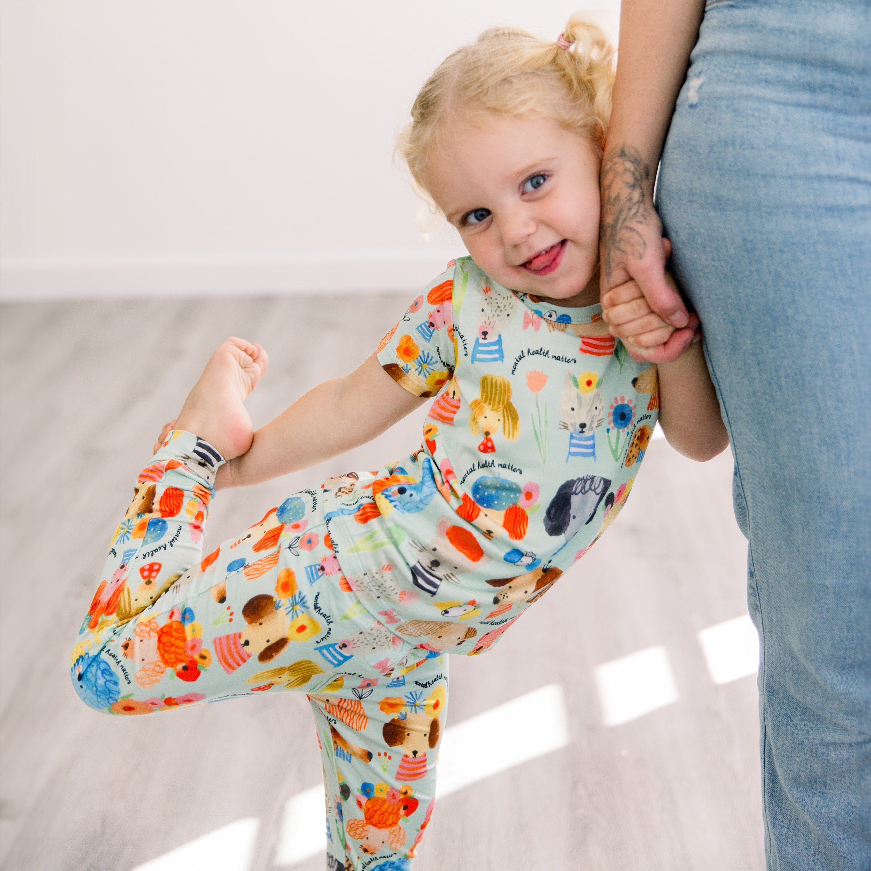 The Second-skin 2-piece Pajama | Mindful Doggos | "mental Health Matters"