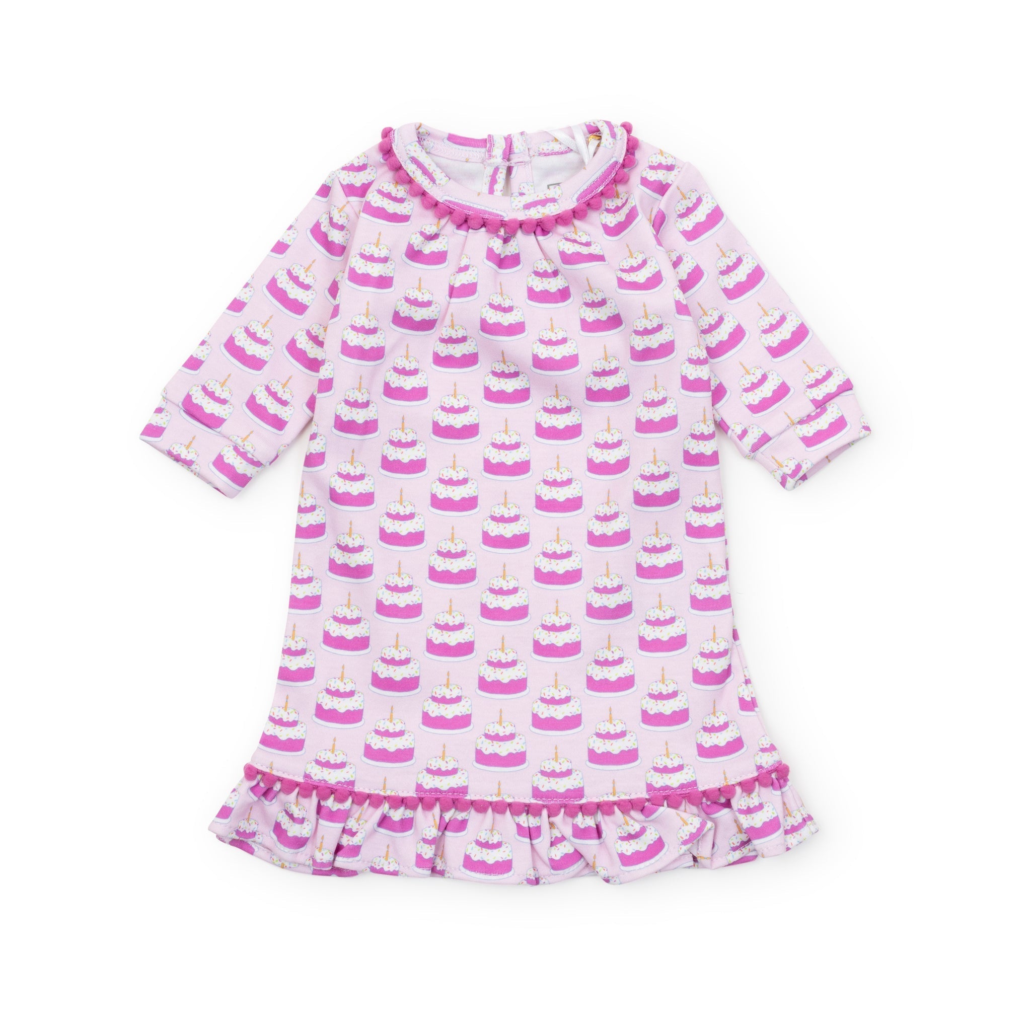 Carlin Doll Dress - Birthday Cake Pink