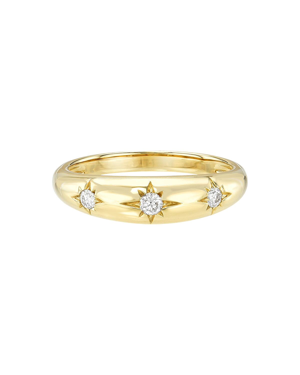 Domed Starburst Ring