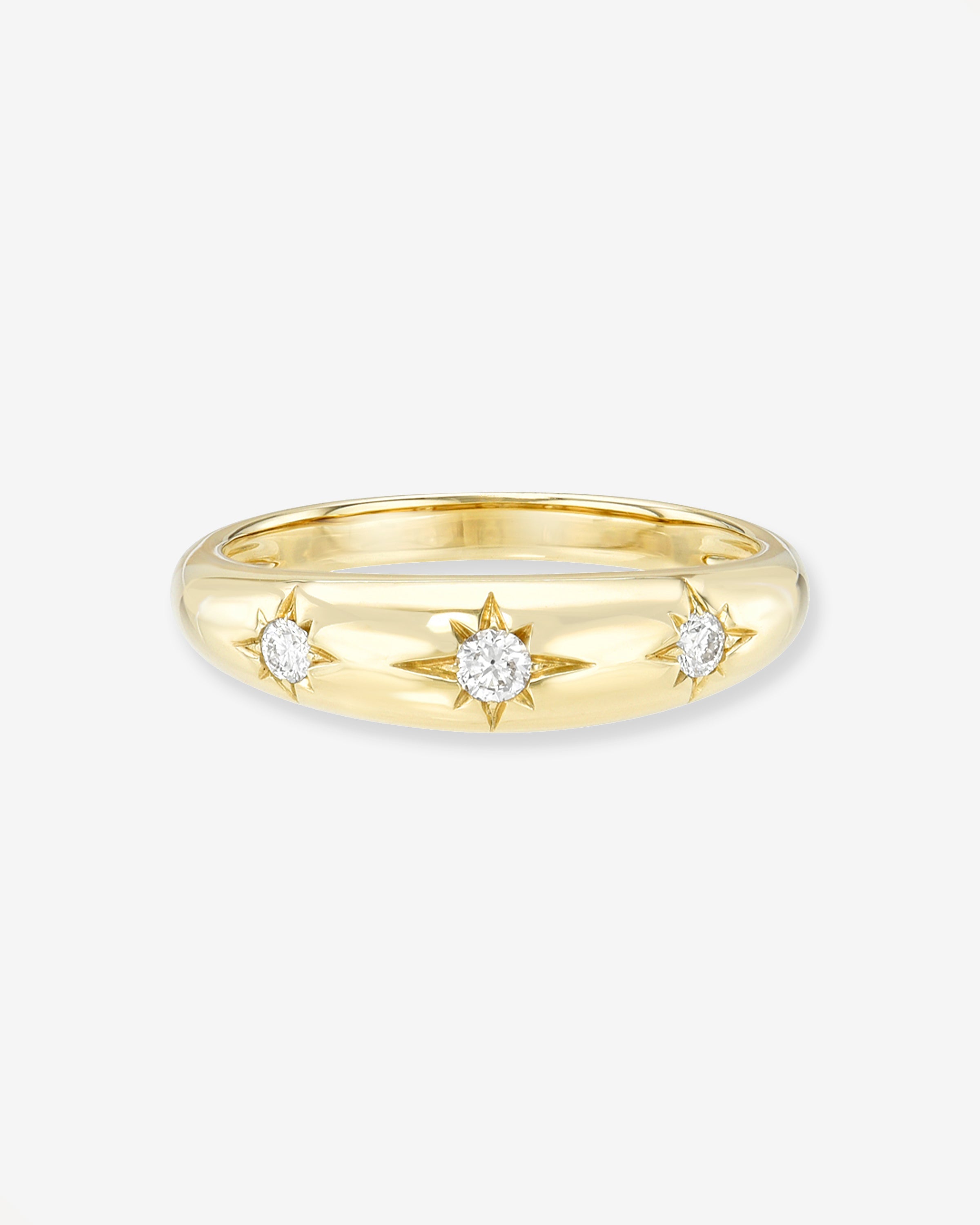 Domed Starburst Ring