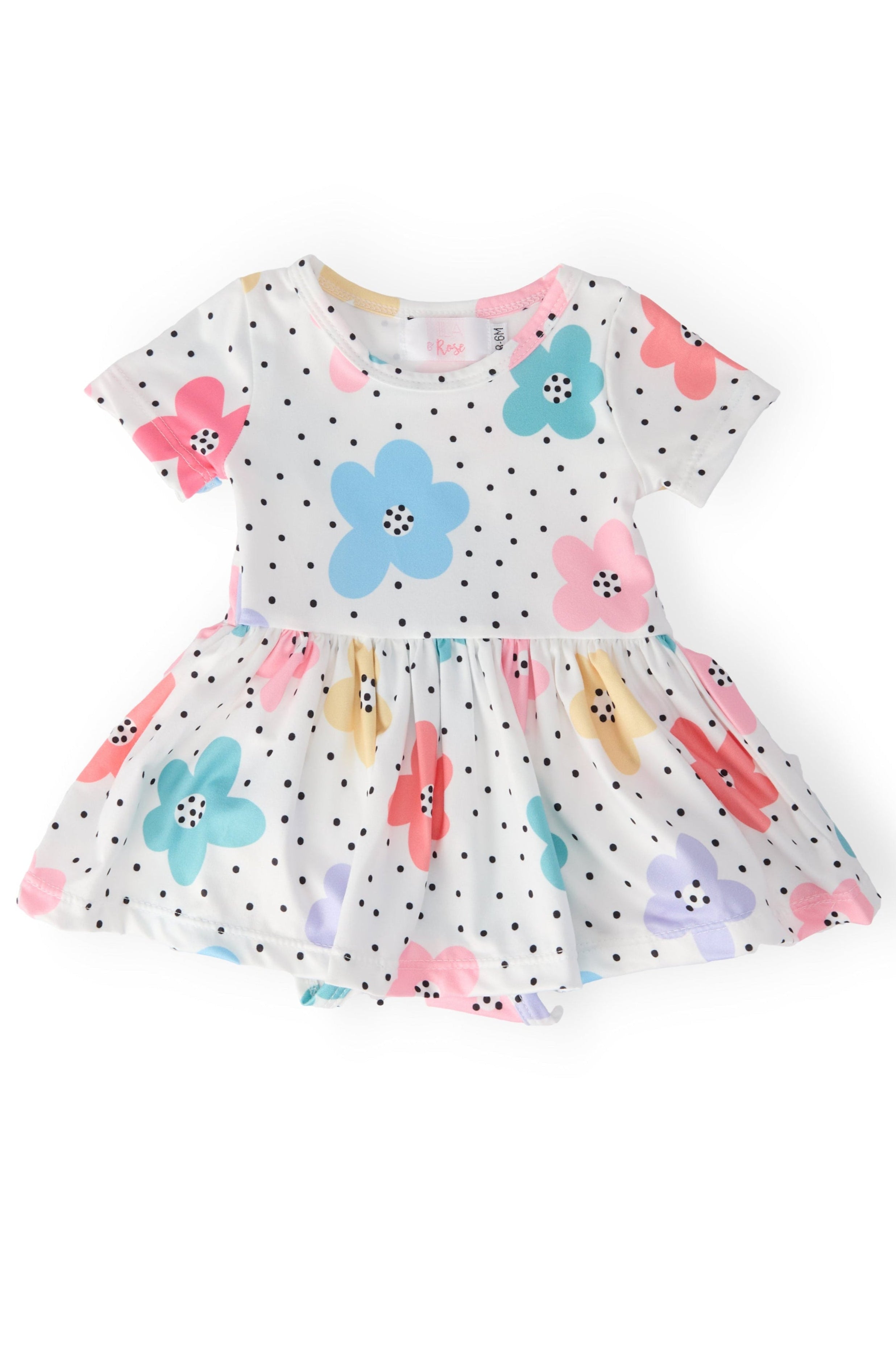 Dots & Daisies S/s Twirl Bodysuit
