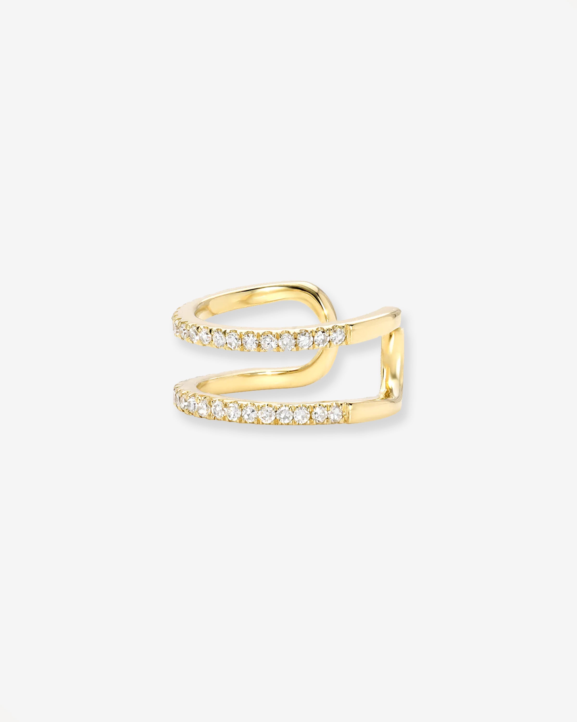 Double Row Diamond Ear Cuff