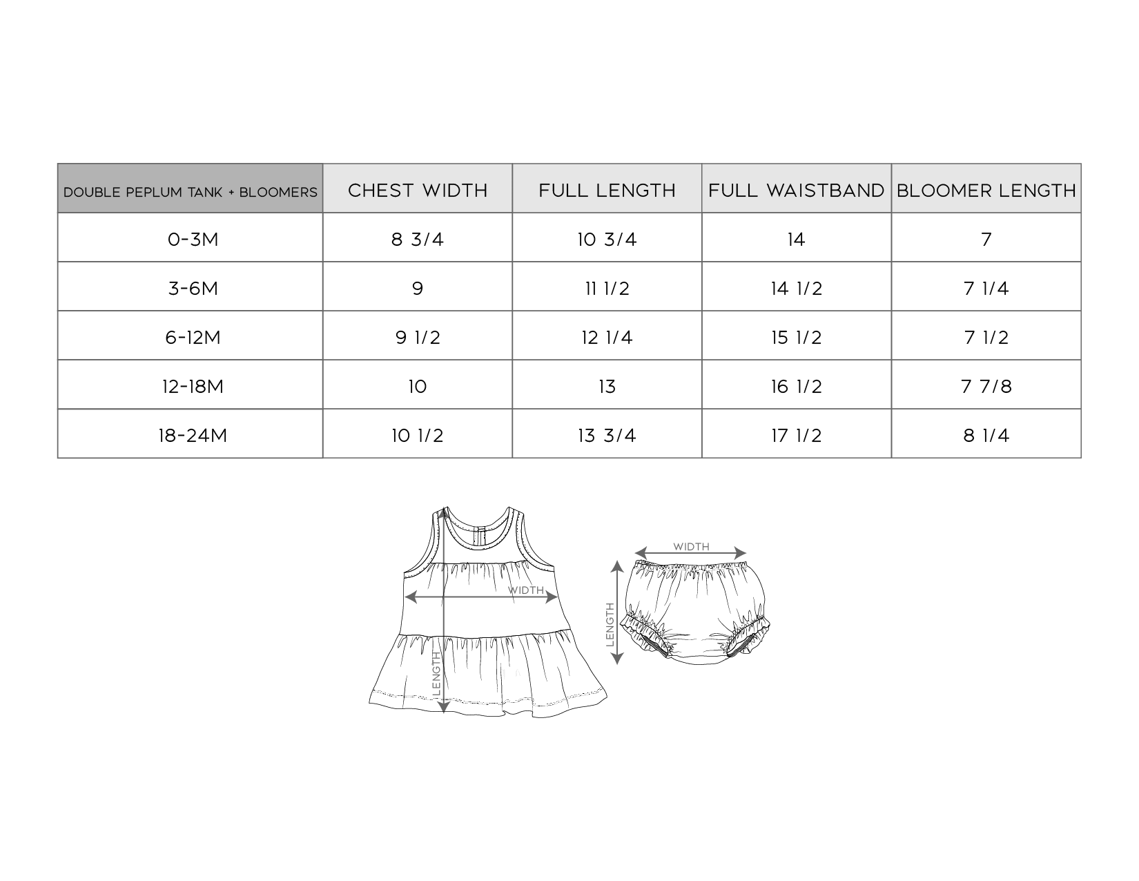 Baby Girl Double Peplum & Bloomer Set