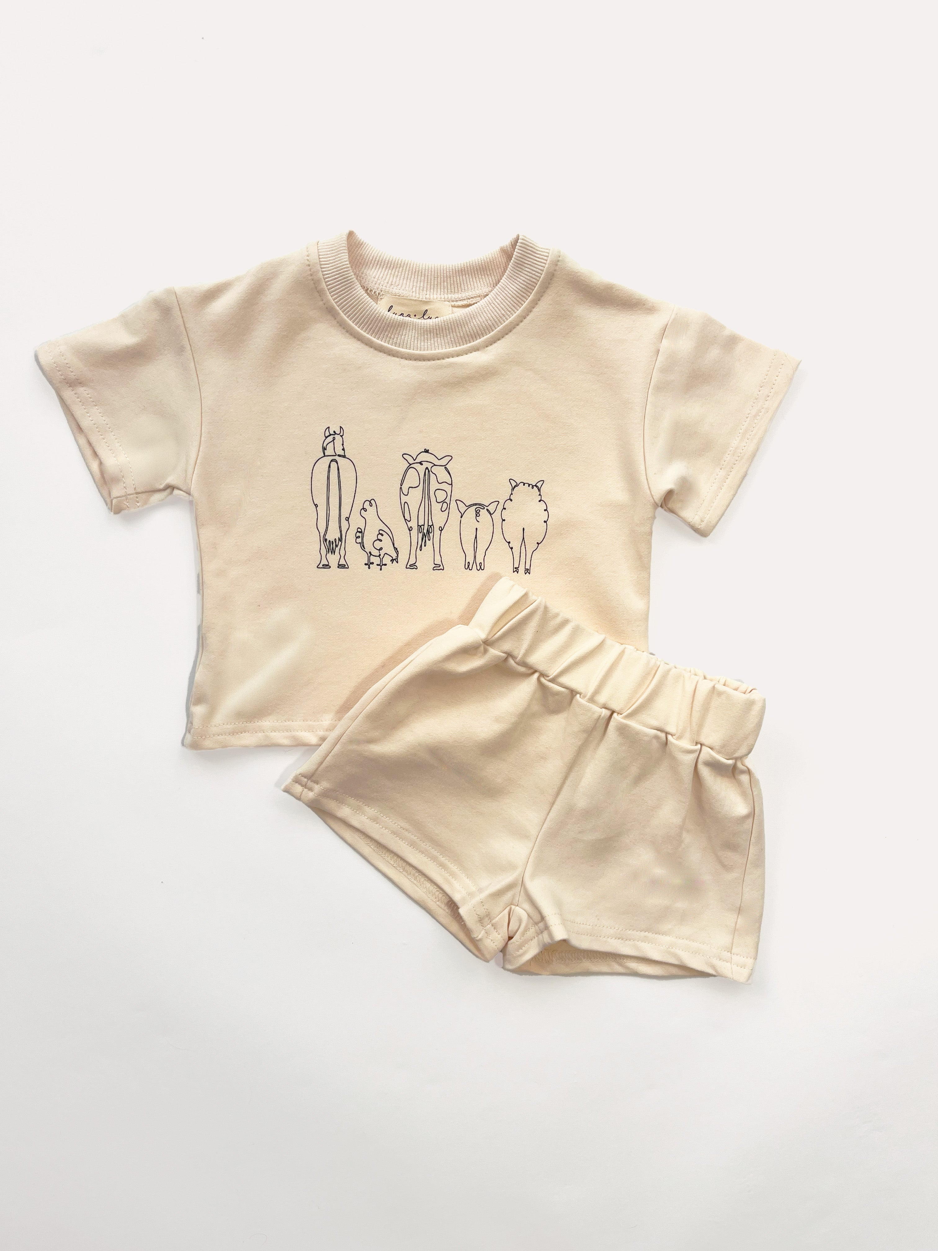 Down On The Farm Short Set