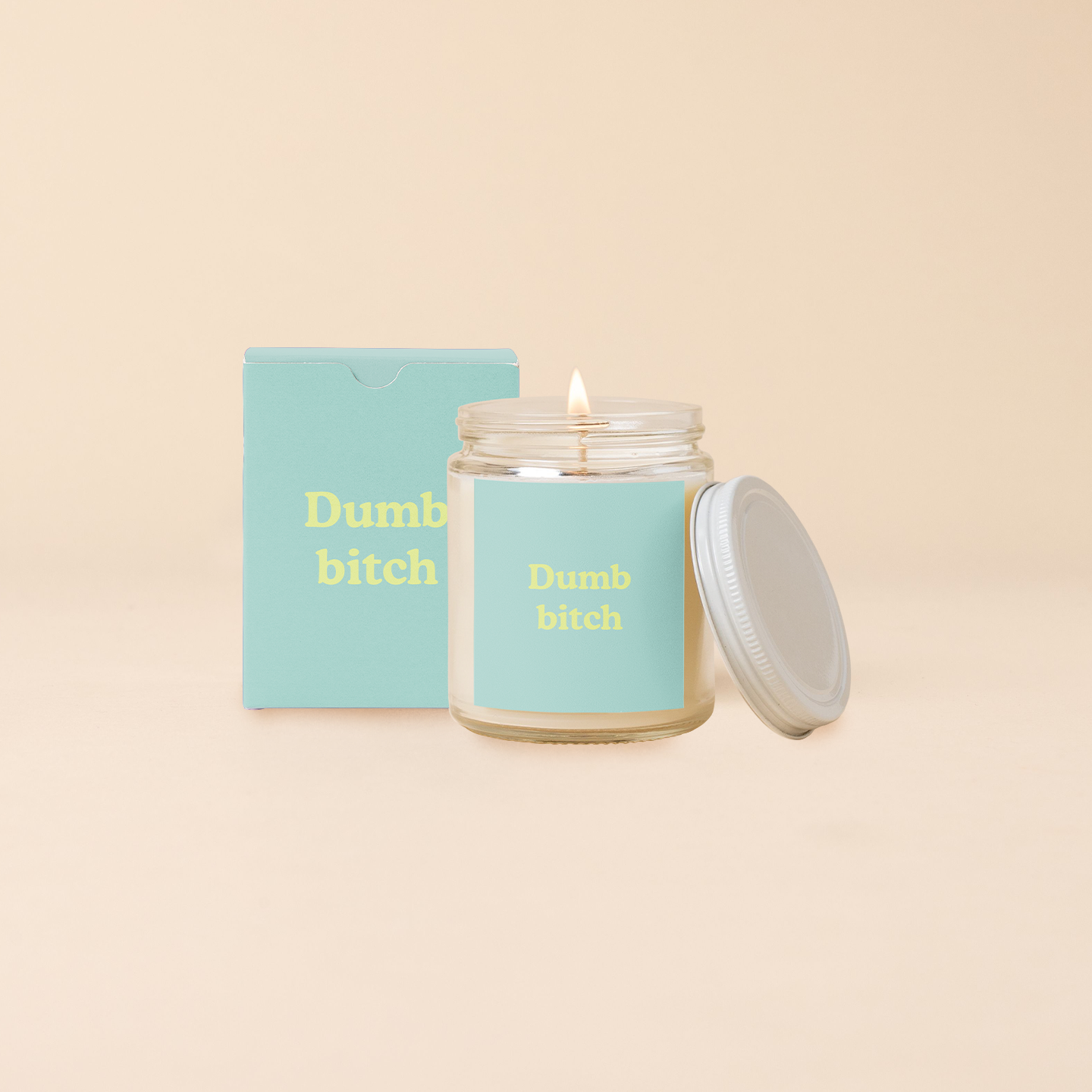 Candle Jar W/lid - Yippie