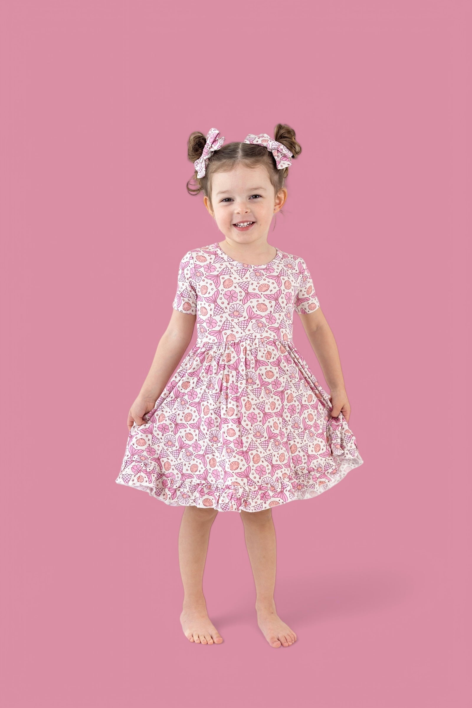 Magical Mermaid Dream Ruffle Dress