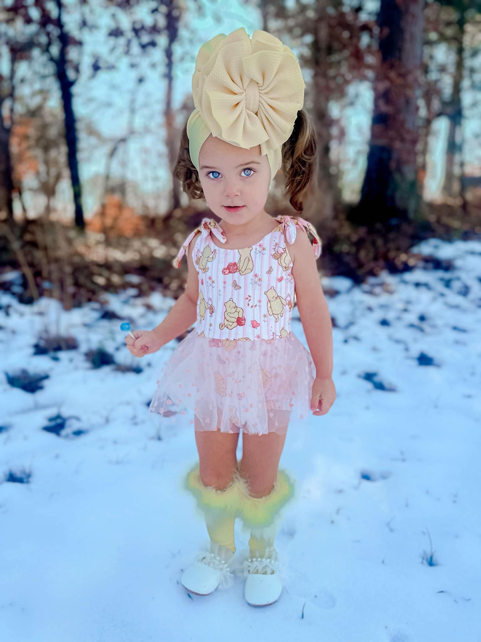 Classic Pooh Mesh Romper