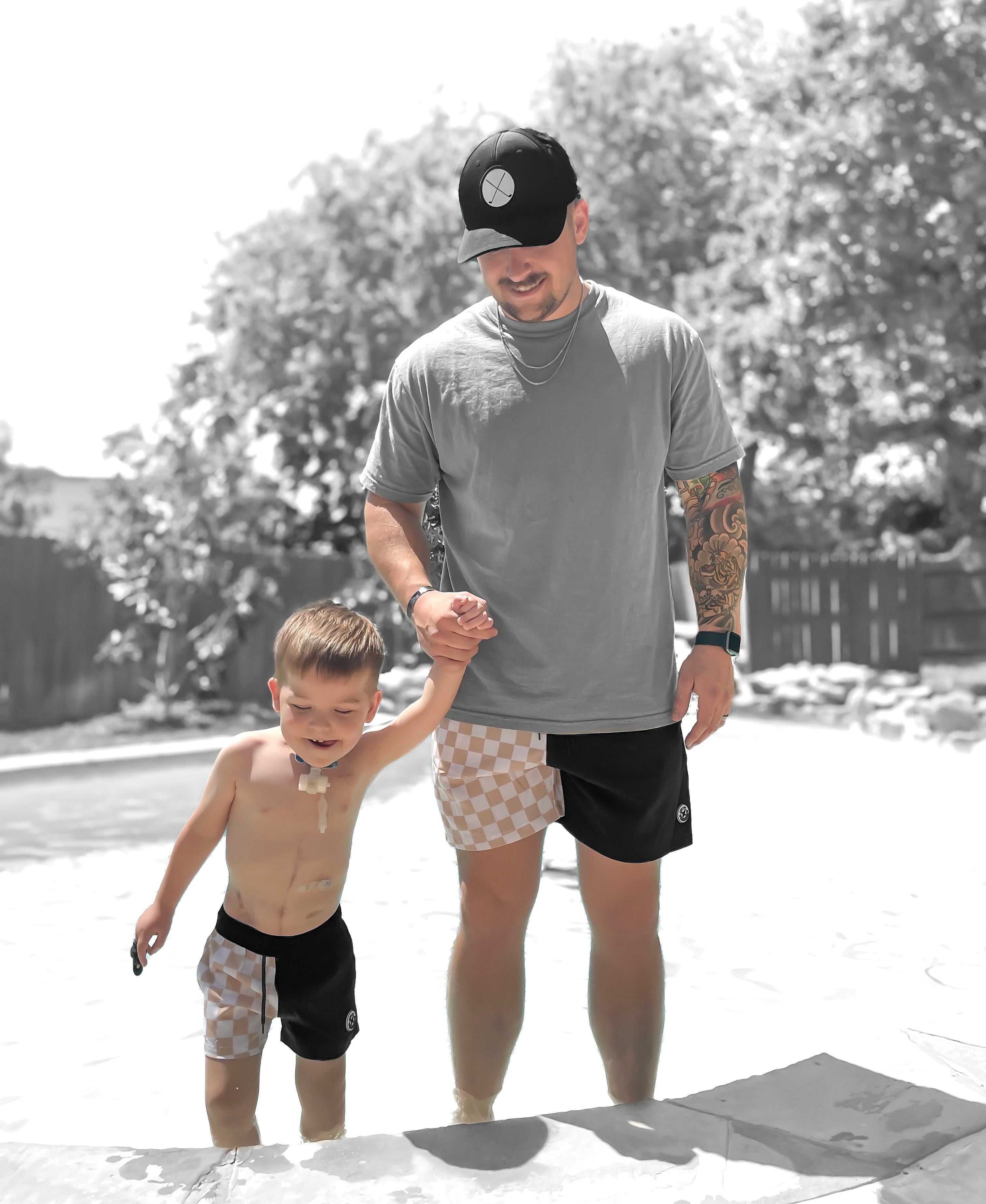 Adult - Hybrid Swim Shorts - Sand Dunes