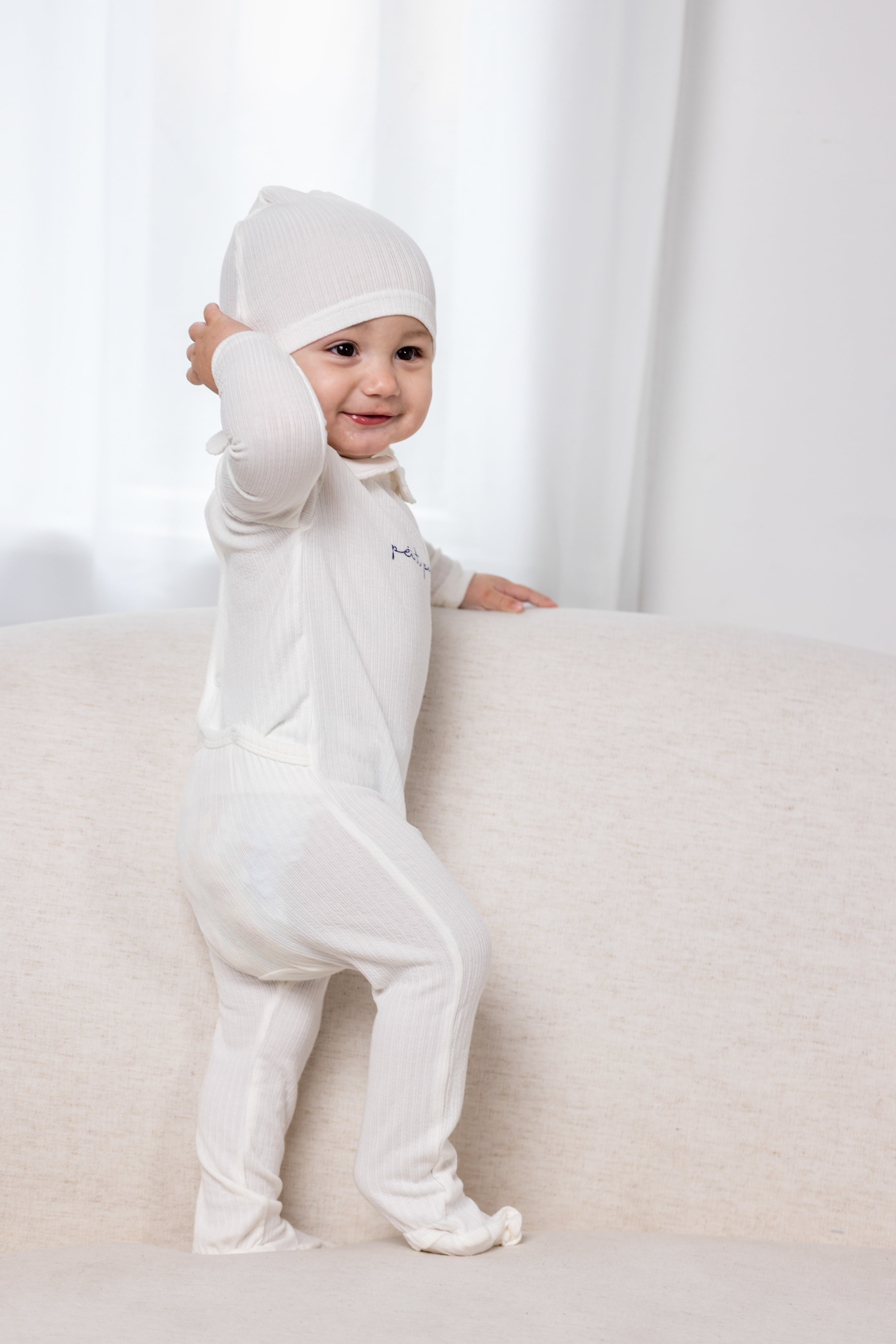 Petit Footie-white/blue