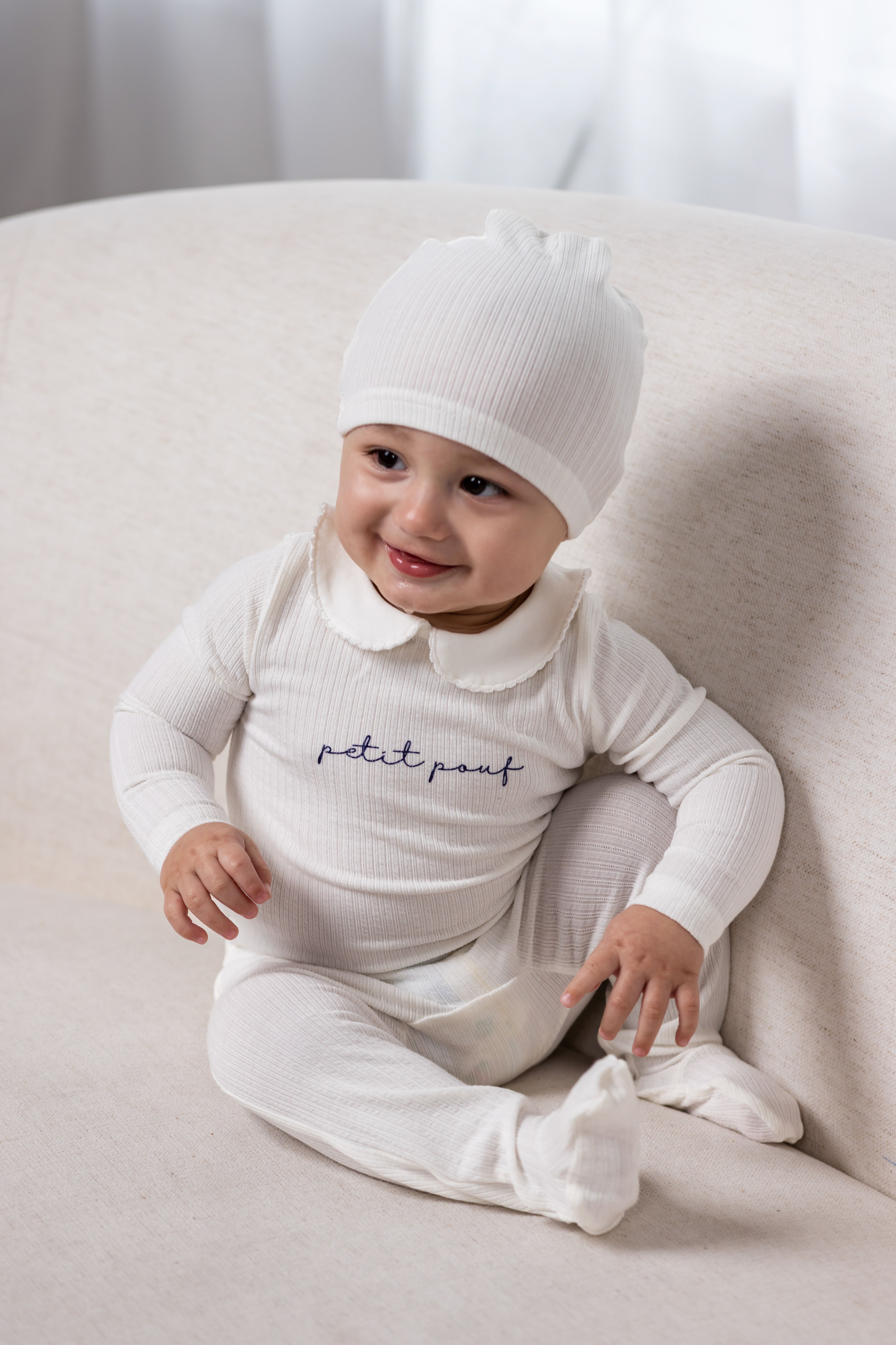 Petit Footie-white/blue