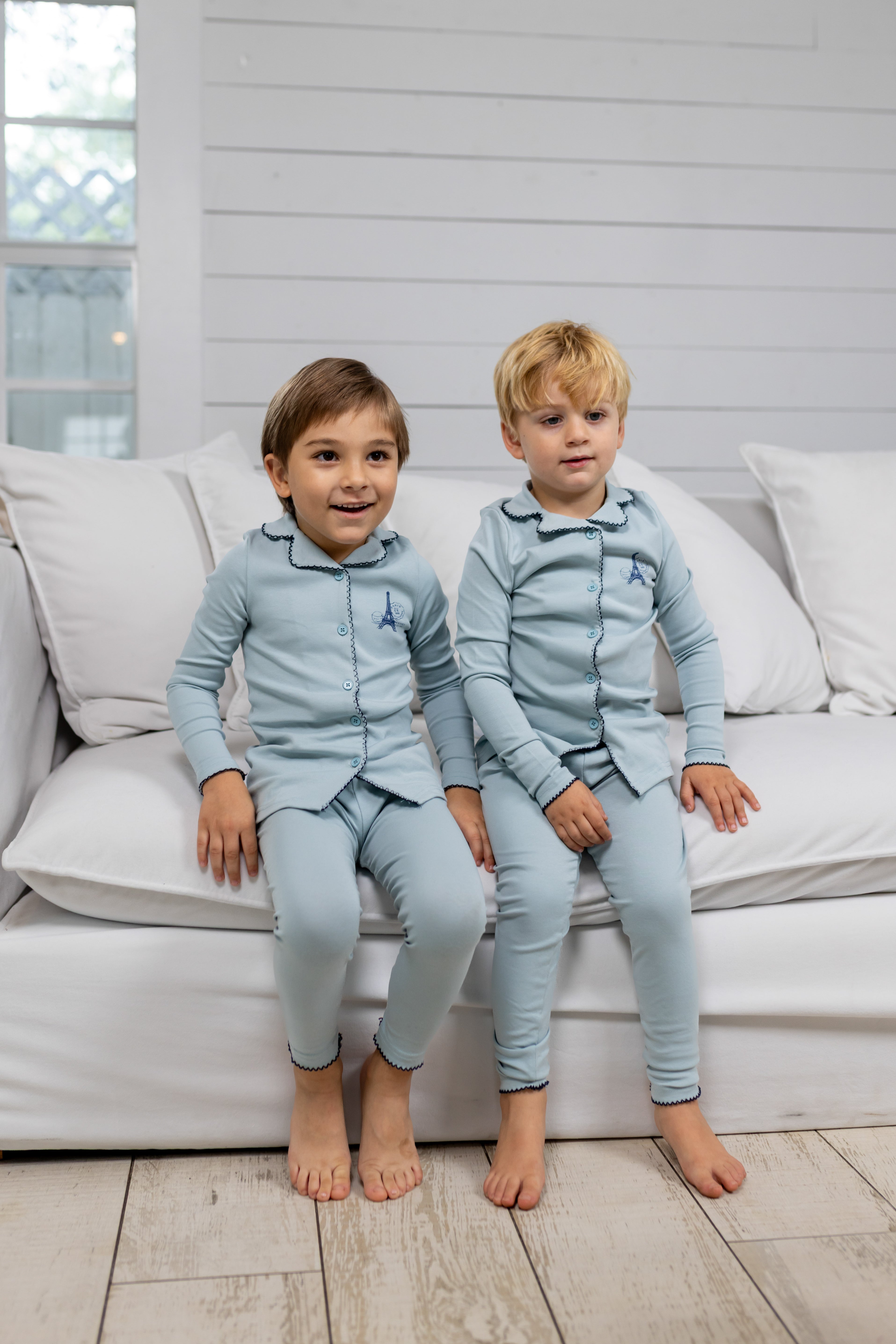 French Grandpa Pj- Blue