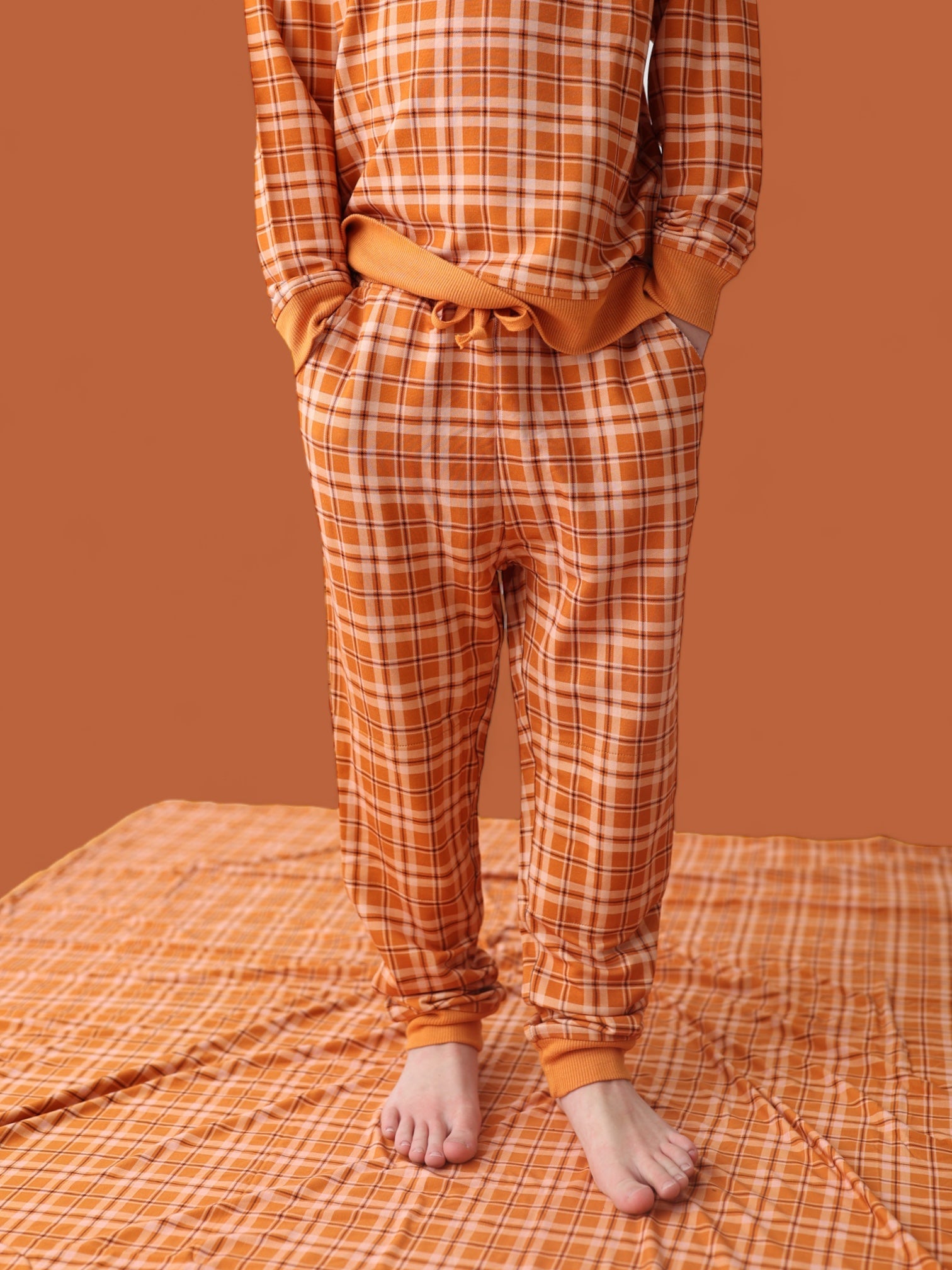 Cider Plaid Dream Jogger