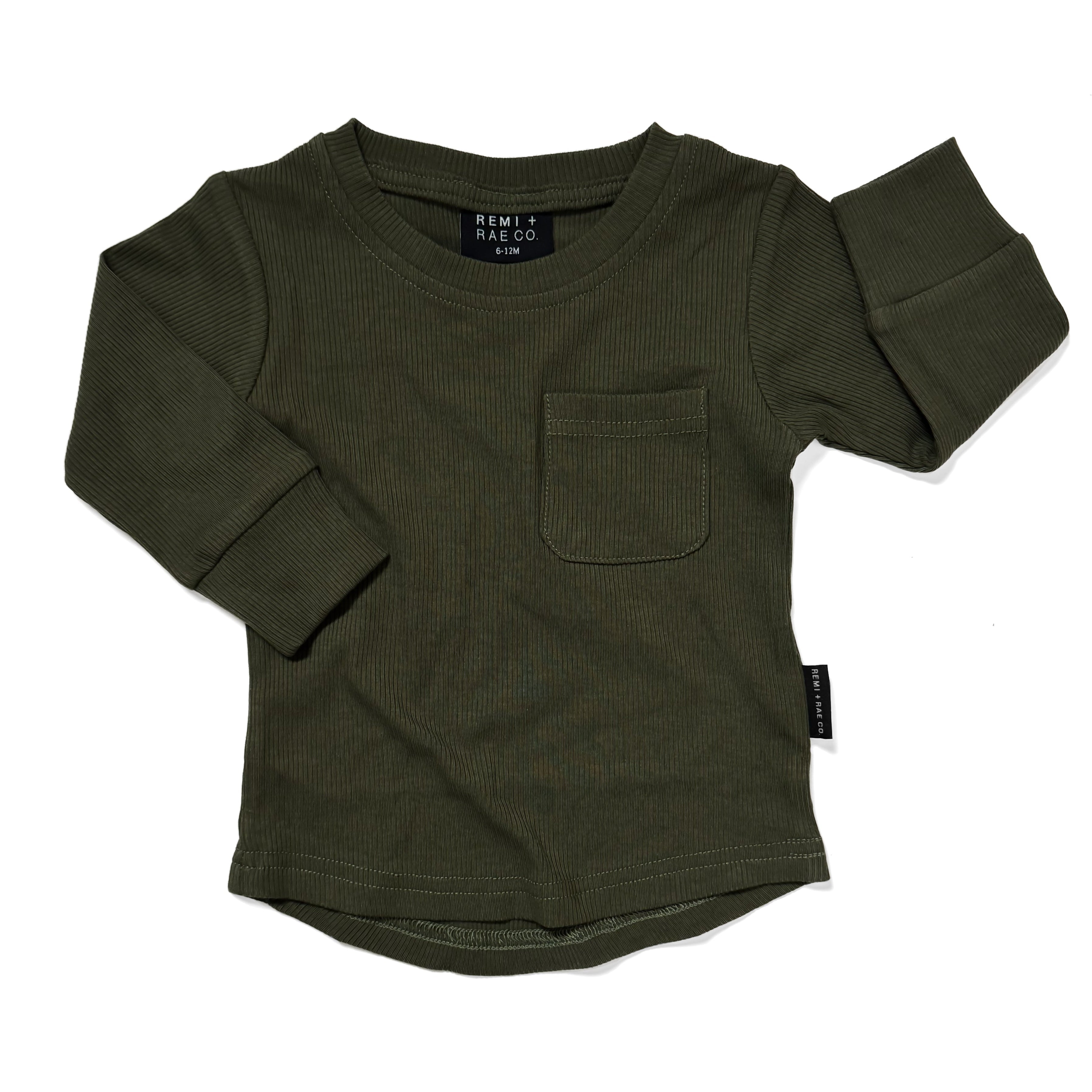 Bamboo Ribbed Long Sleeve - Hunter