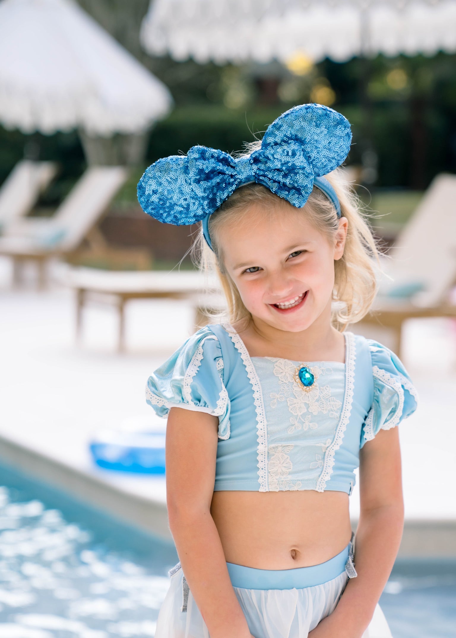 Glass Slipper Puff Sleeve Bikini