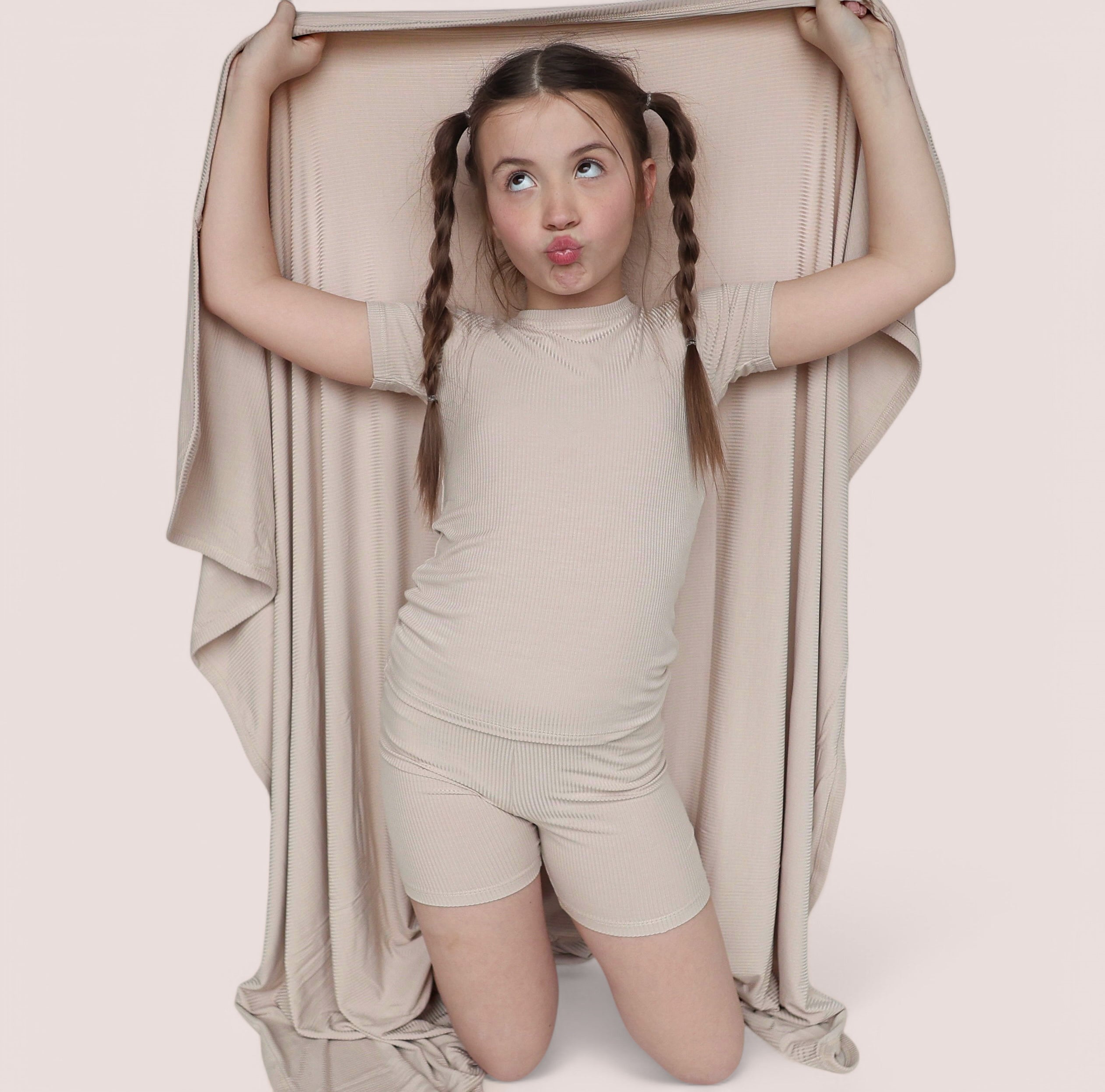 Totally Tan Rib Dream Short Set