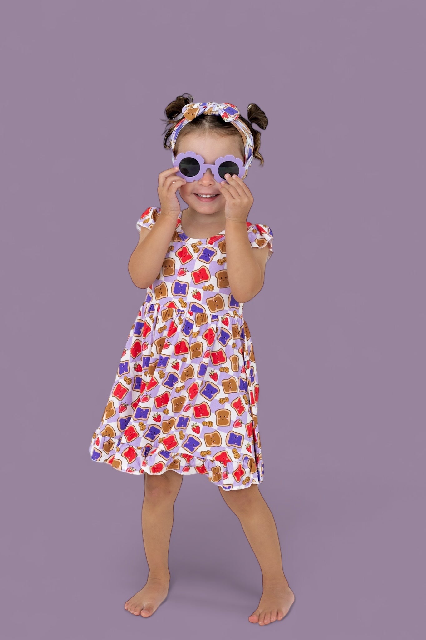 Exclusive Peanut Butter Jelly Time Dream Ruffle Dress