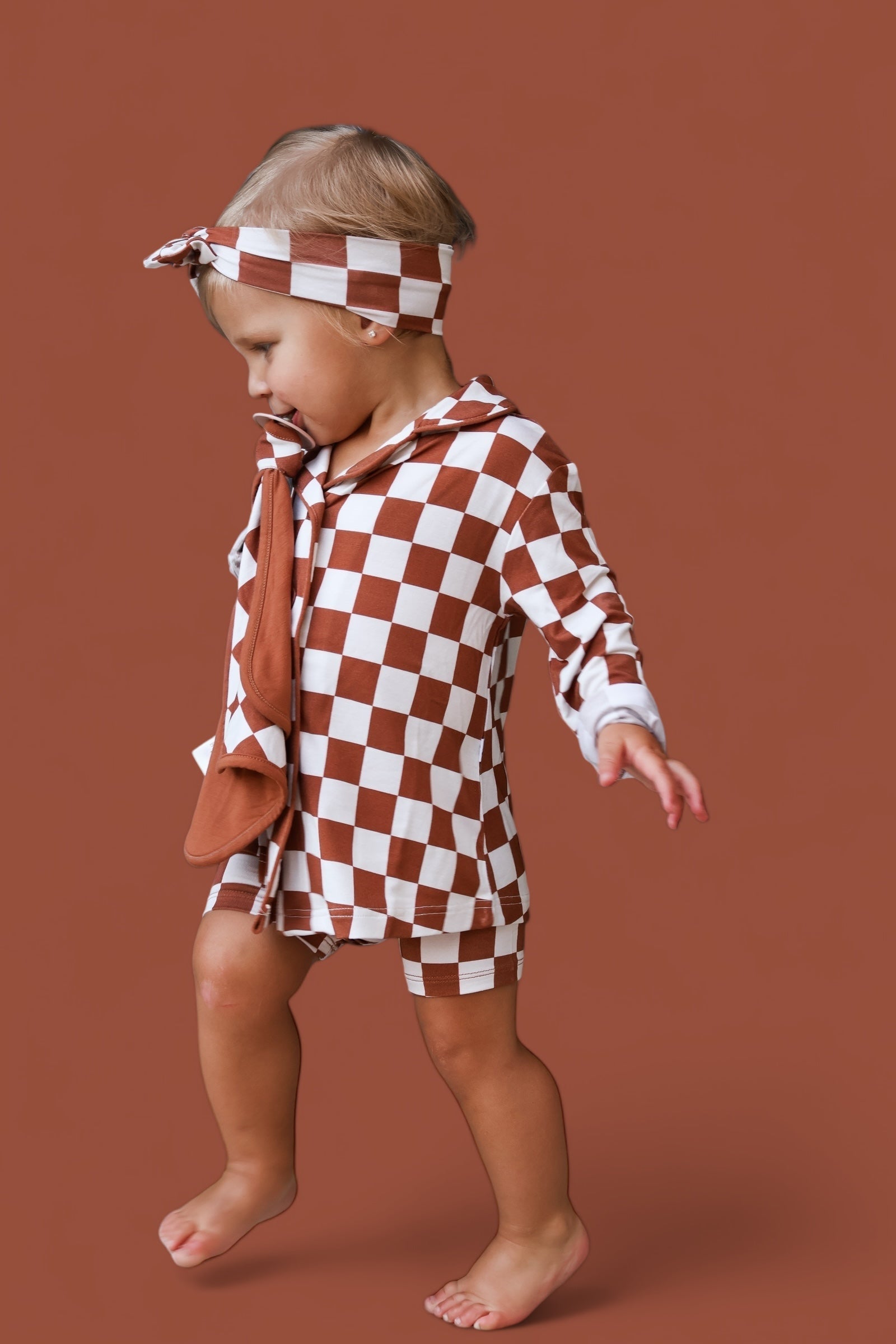 Copper Checkers Girl's Dream Gown