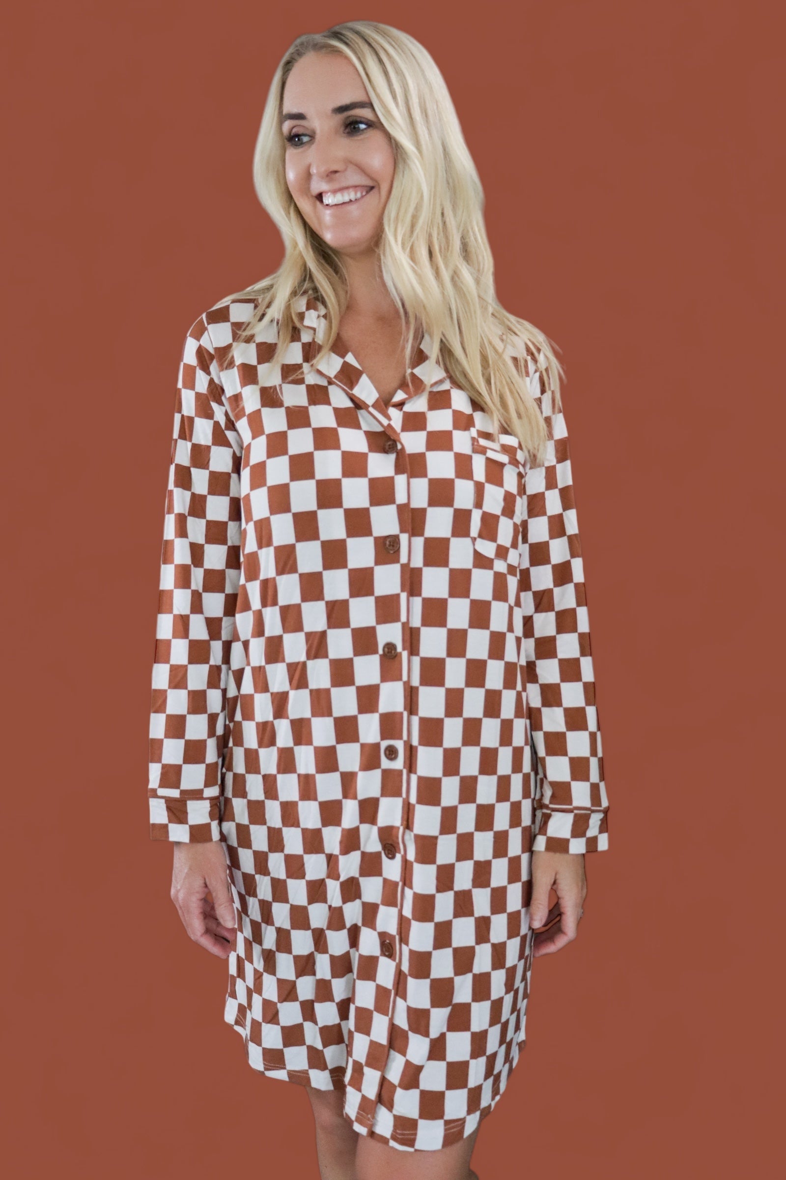 Copper Checkers Women's Dream Gown