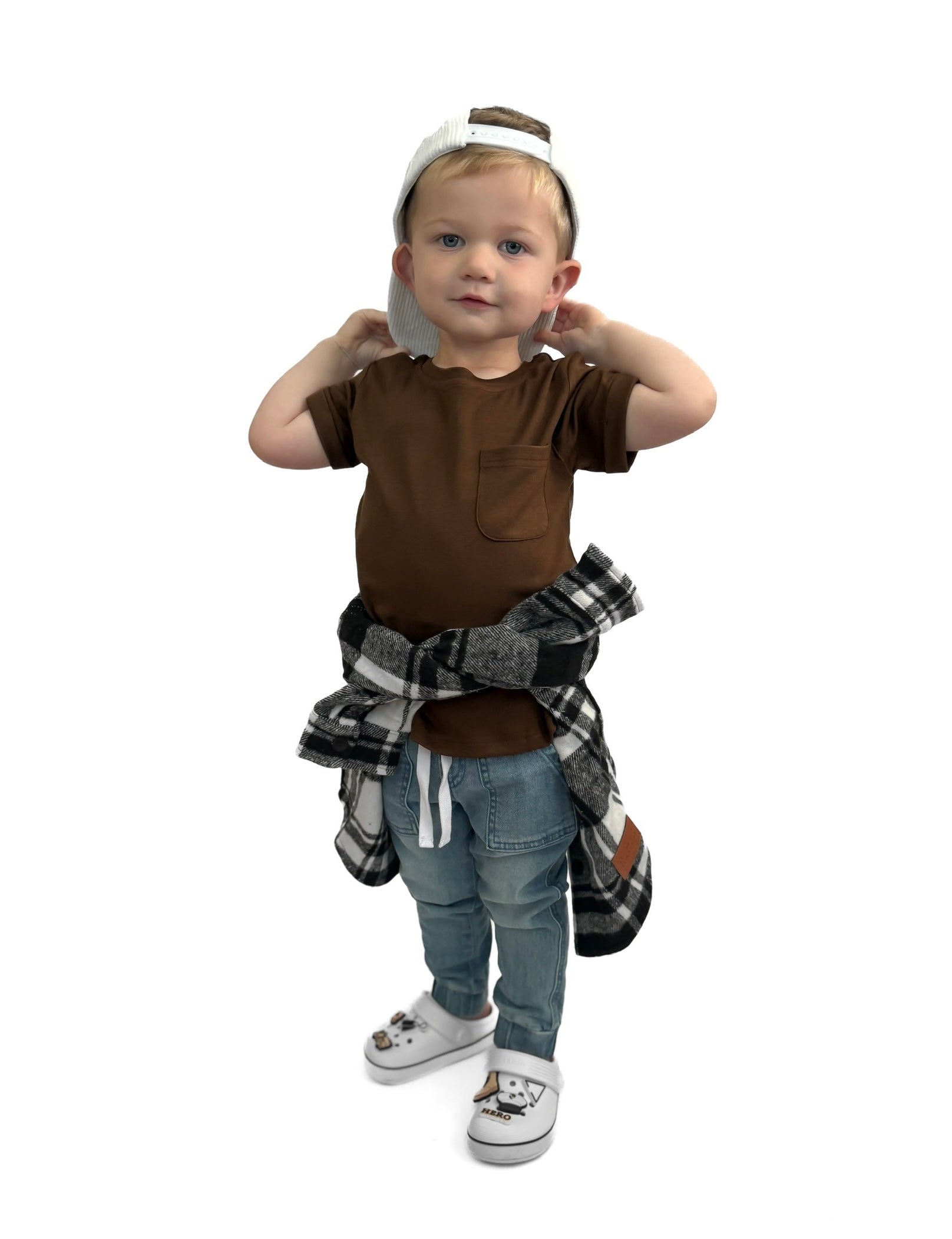 Bamboo Pocket Tee - Chocolate