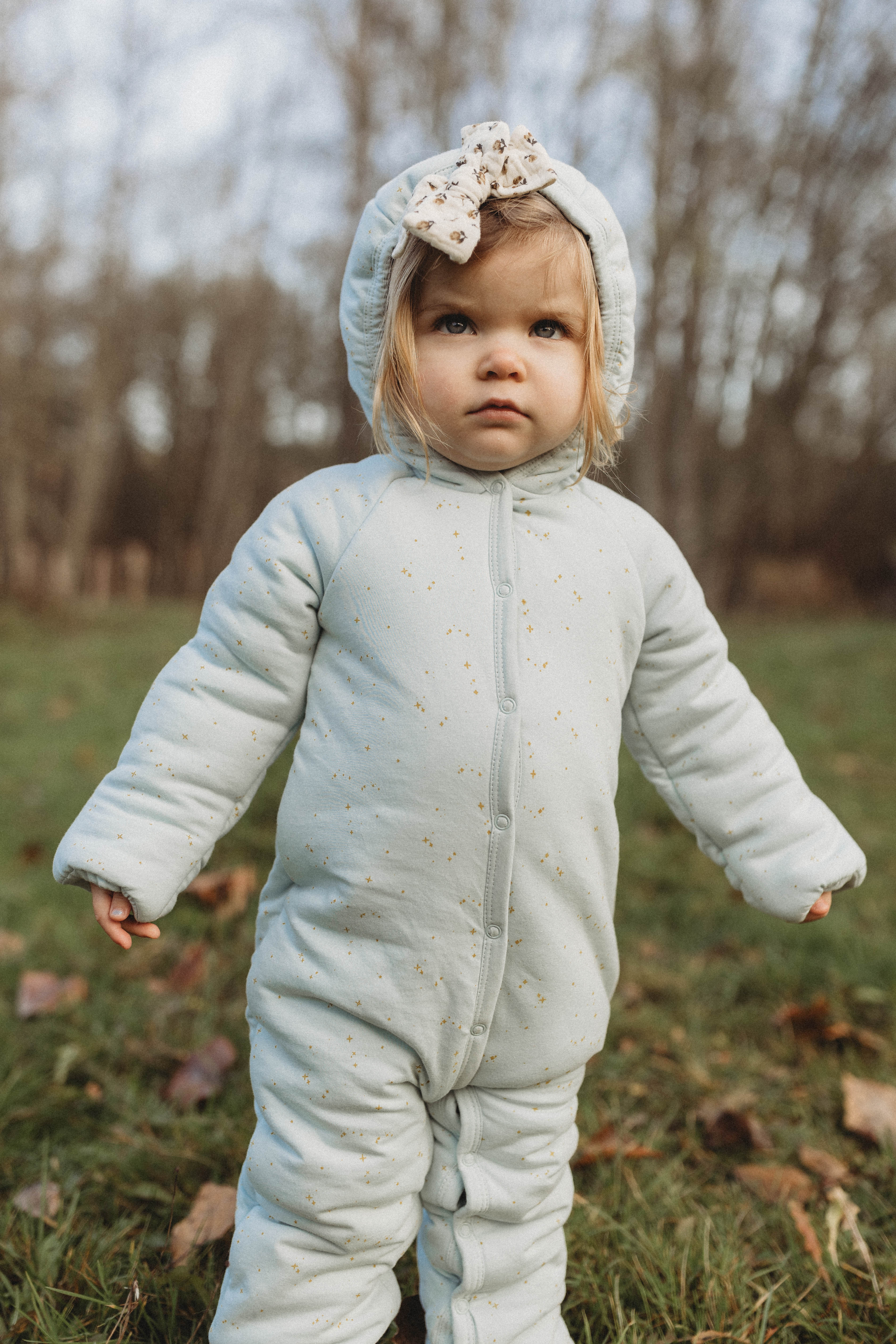 Étoile | Organic Cotton Plush Onesie | Frozen Dew
