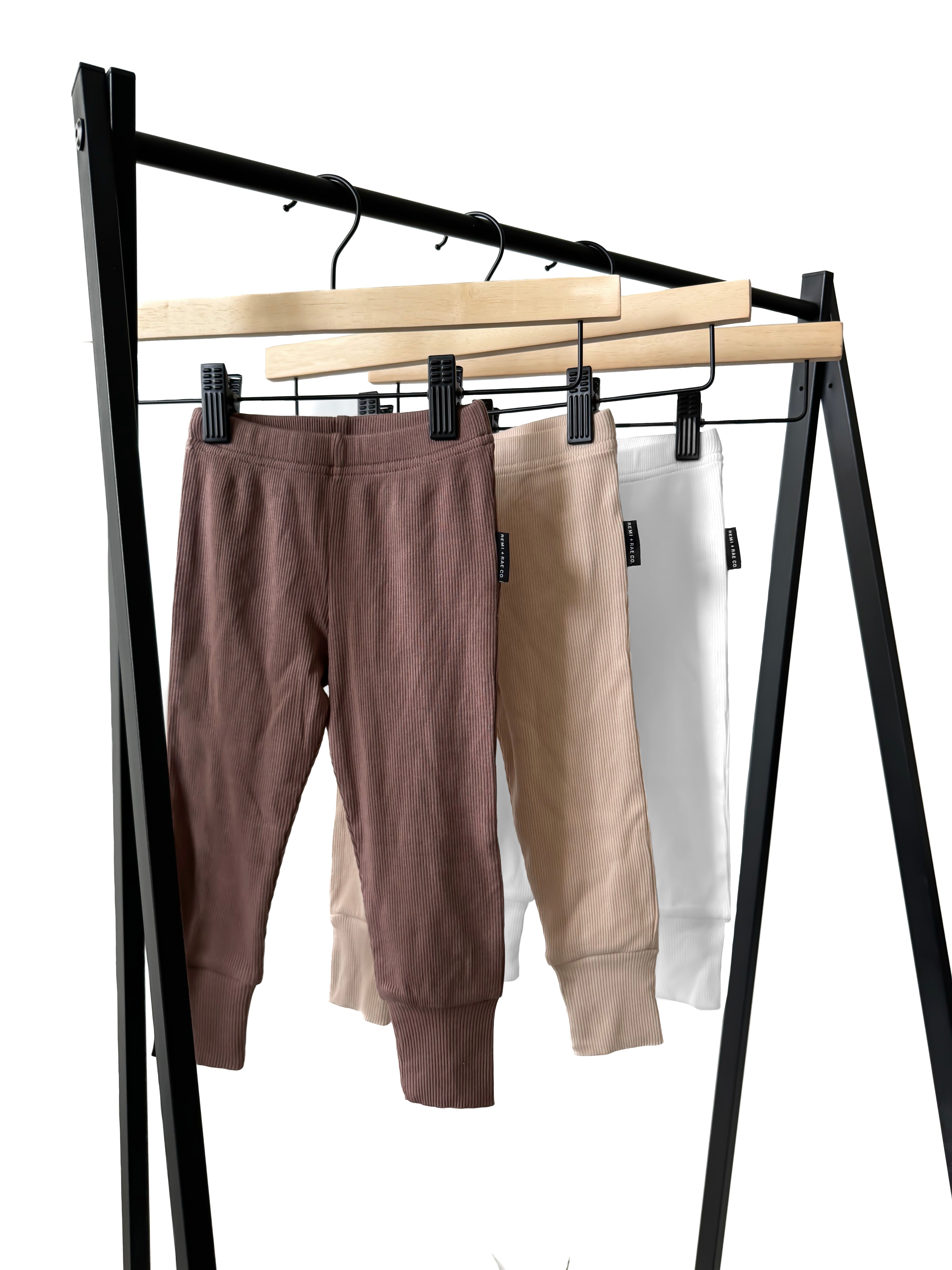 Bamboo Ribbed Leggings - Mocha