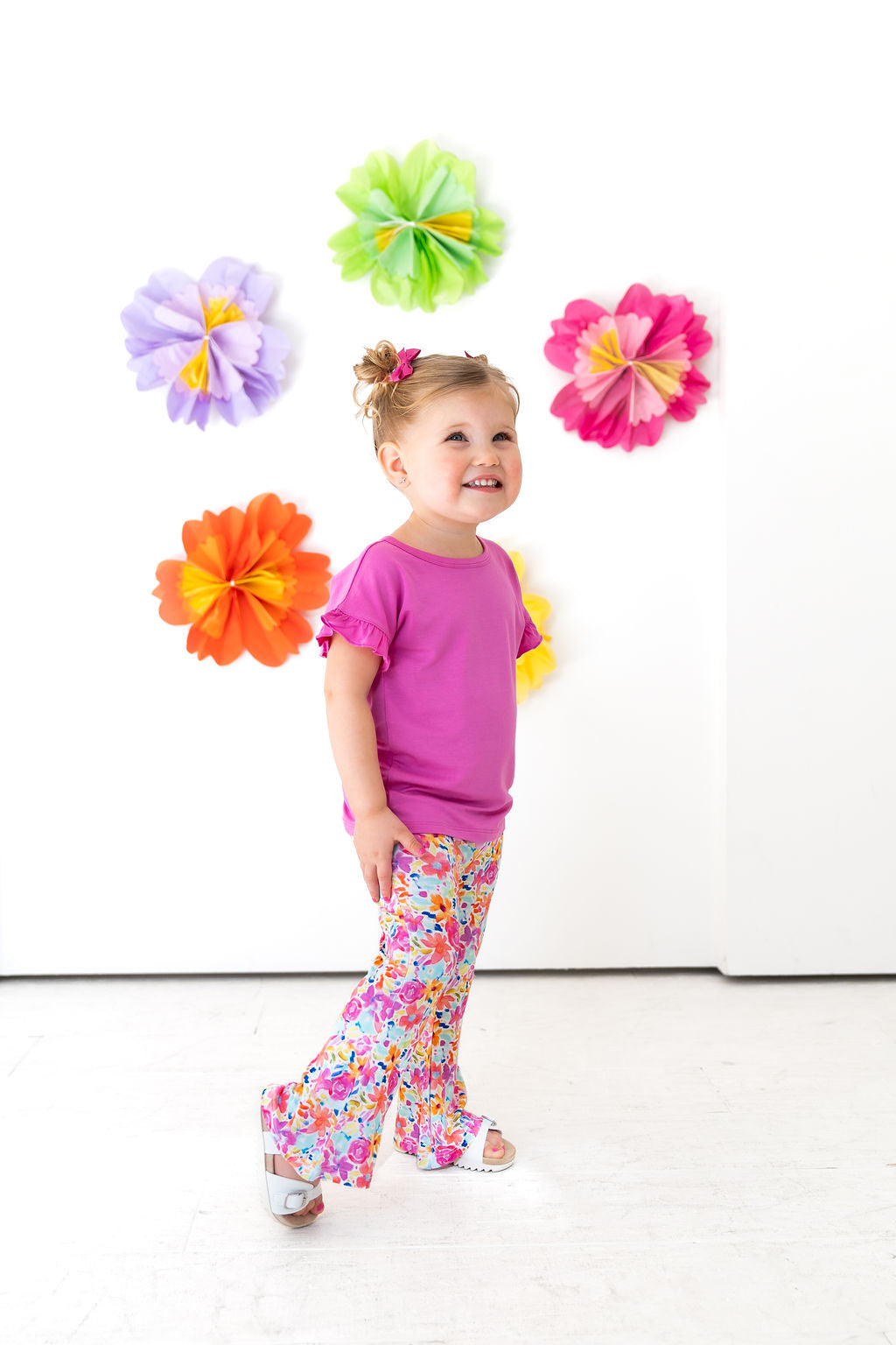 Korrie Floral Bamboo Flared Leggings