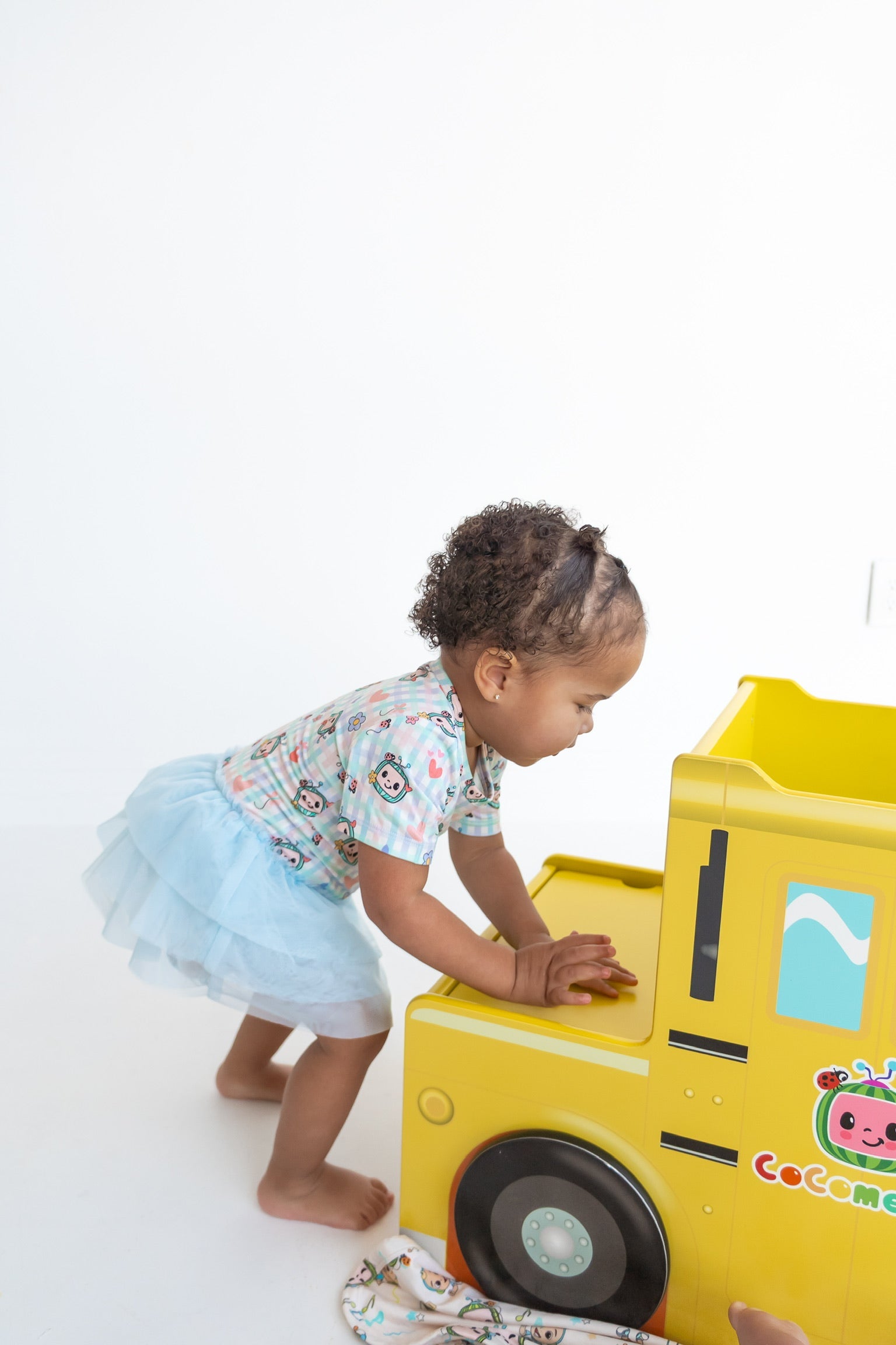 Cocomelon X Dream Big Little Co Springtime Melon Dream Tutu Short Sleeve Bodysuit Dress