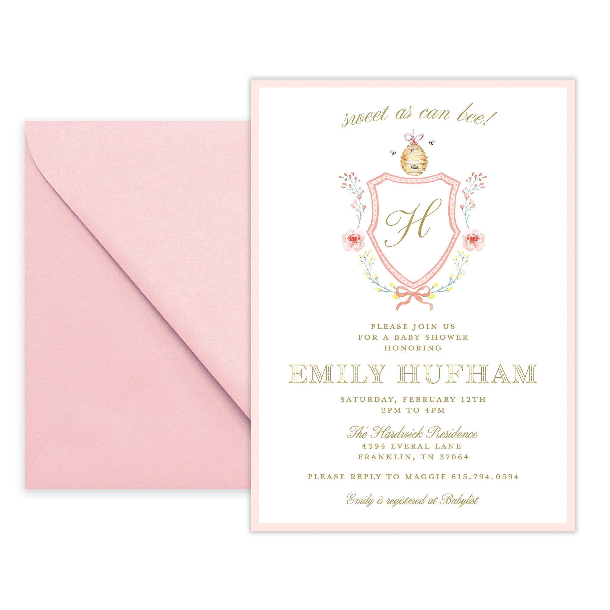 Mommy To Bee Baby Shower Invitation