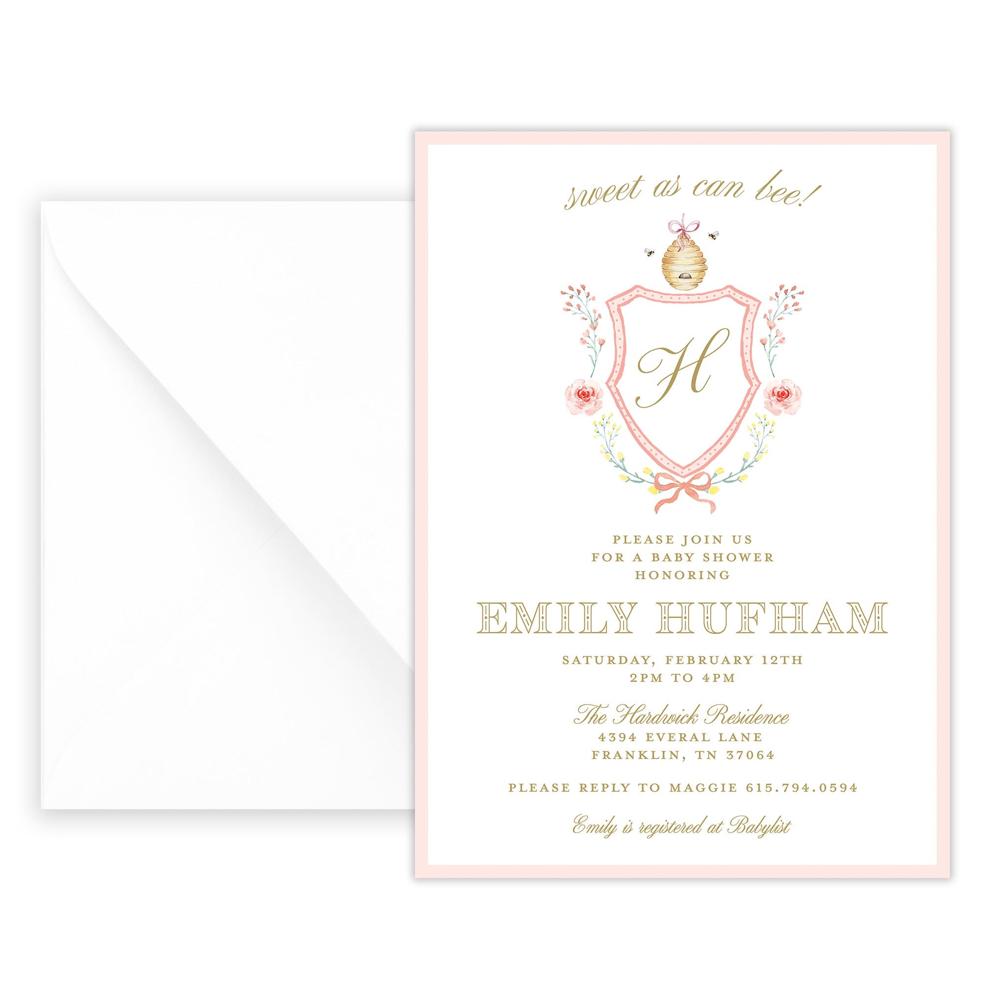 Mommy To Bee Baby Shower Invitation